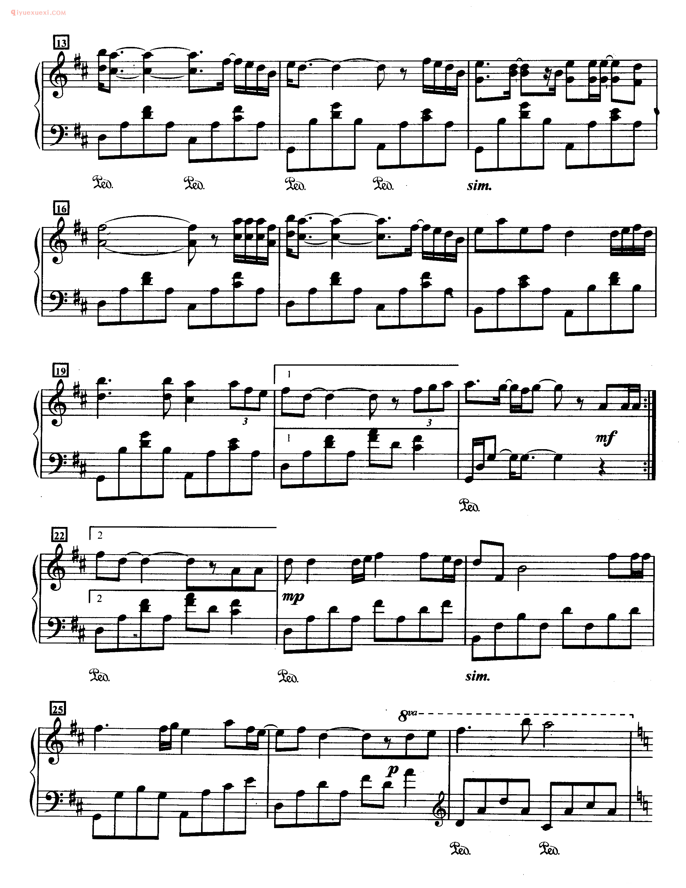 王菲歌曲钢琴谱《季候风》作词:潘源良_作曲:陈小霞 杨立德