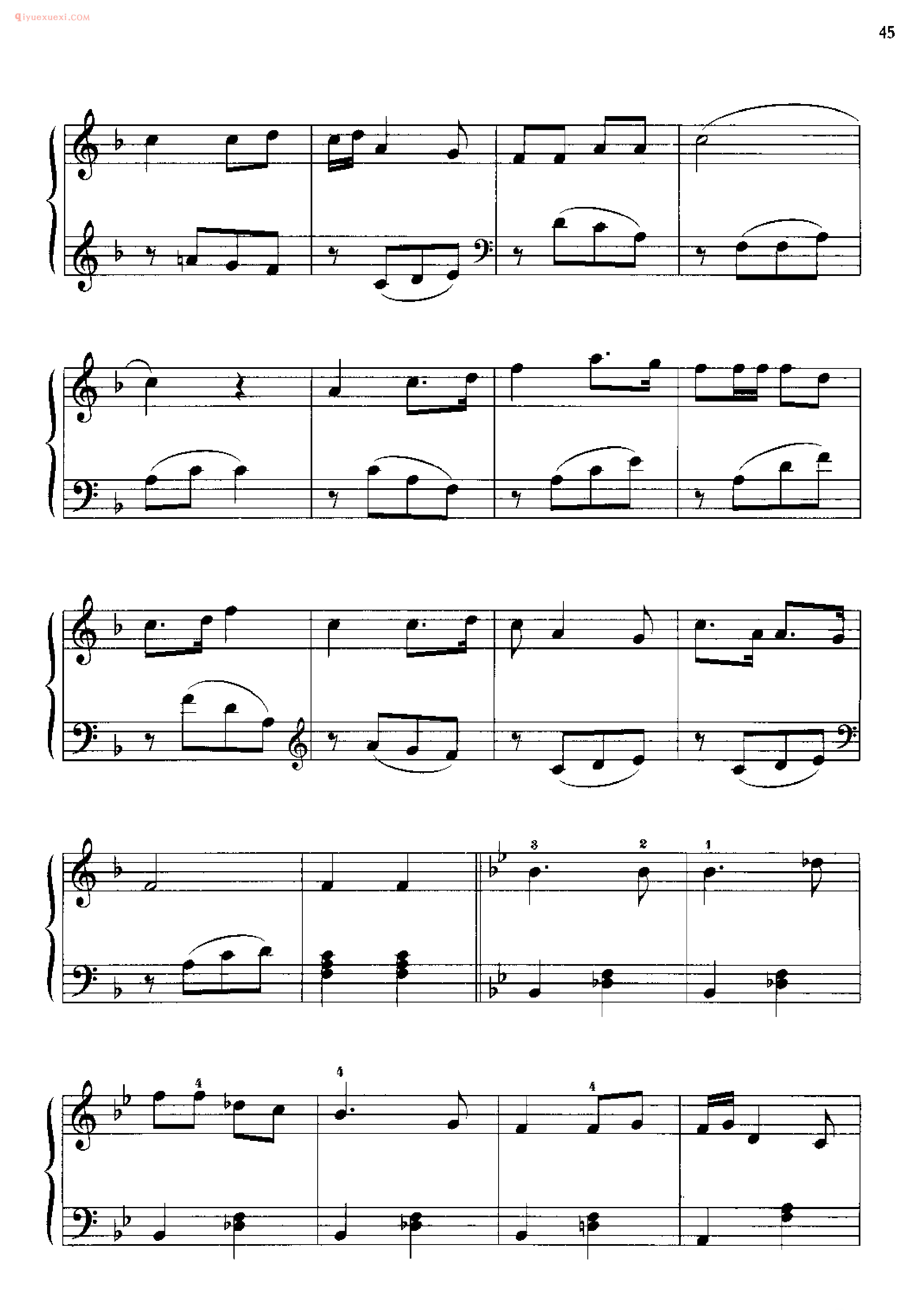 民歌钢琴谱_劳动舞曲_Toil dance