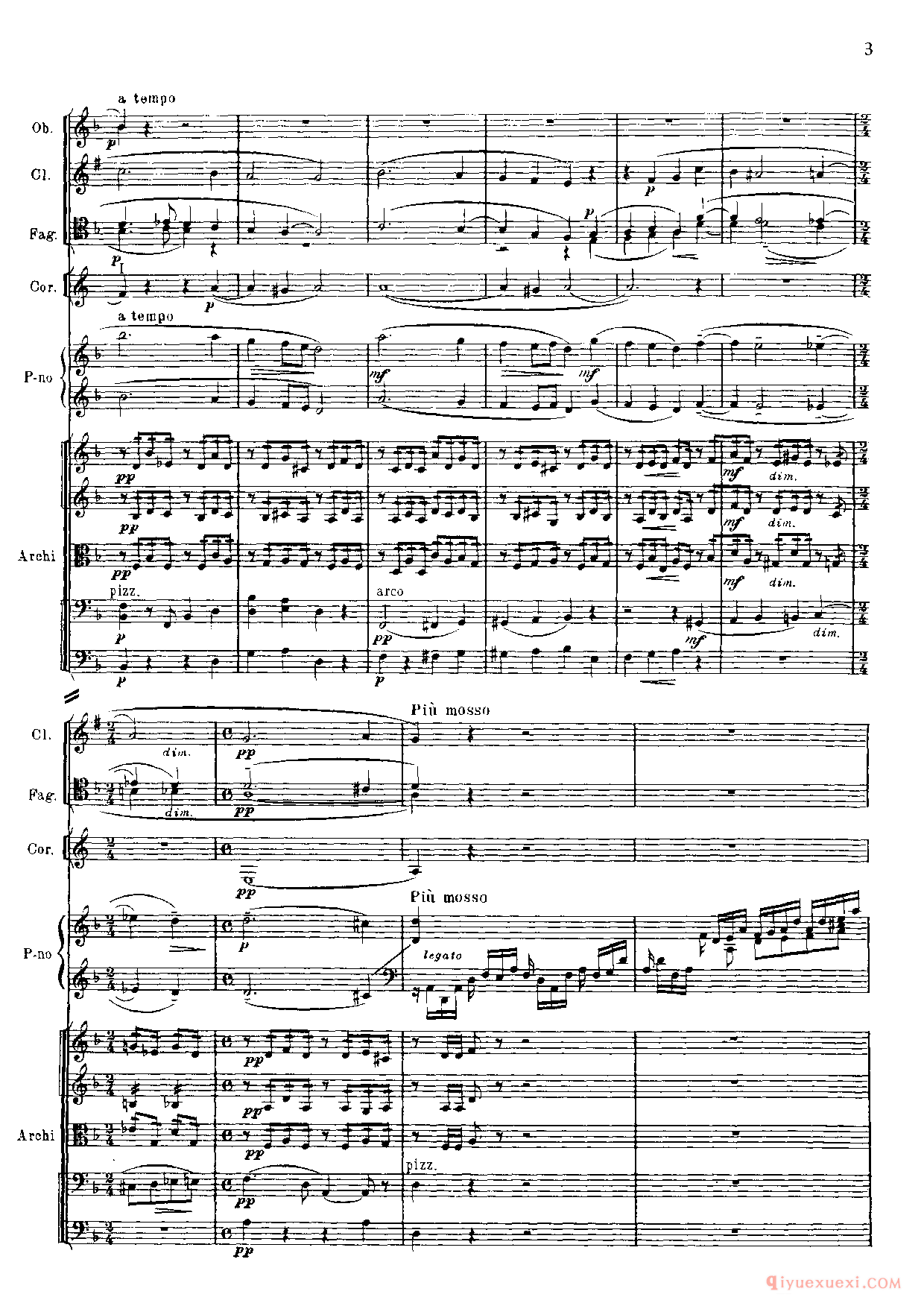 拉赫玛尼诺夫第三钢琴协奏曲总谱完整版