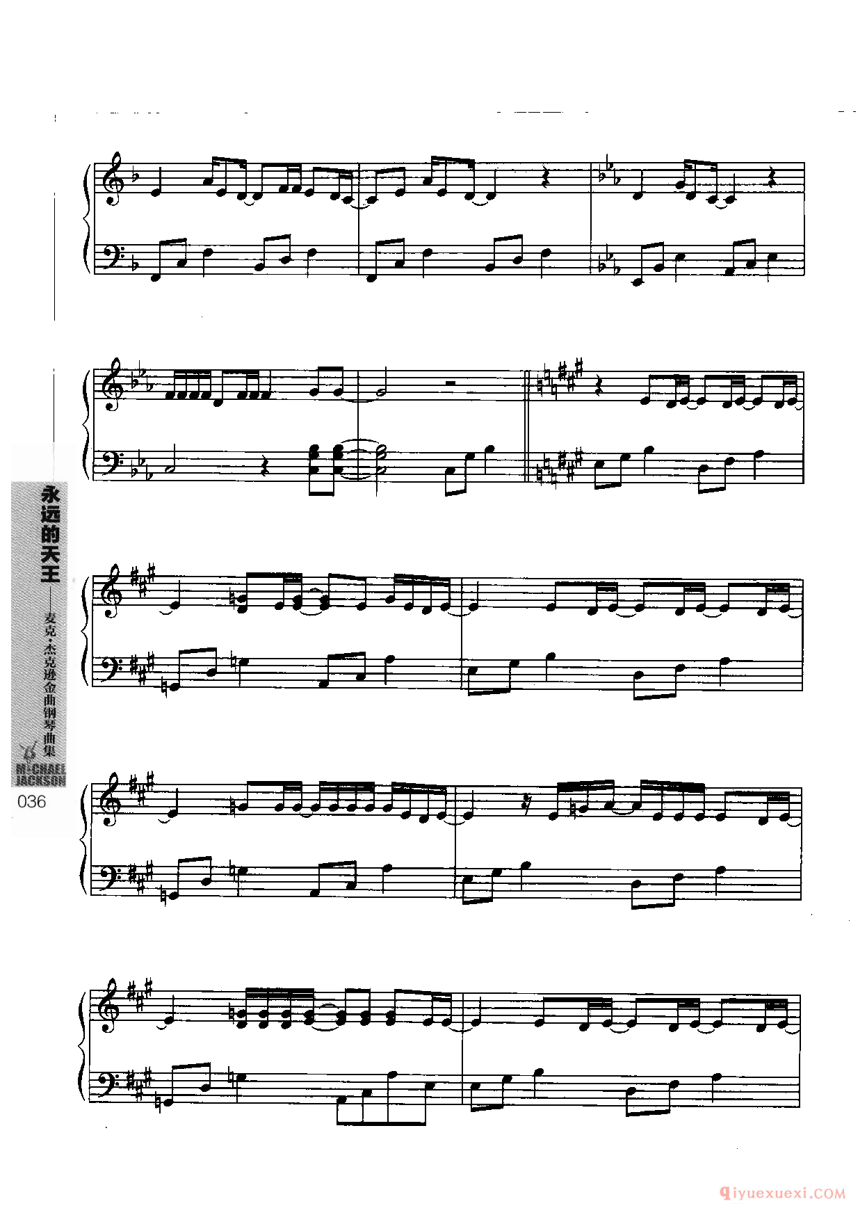 Stranger in moscow(在莫斯科的陌生人)麦克杰克逊钢琴曲