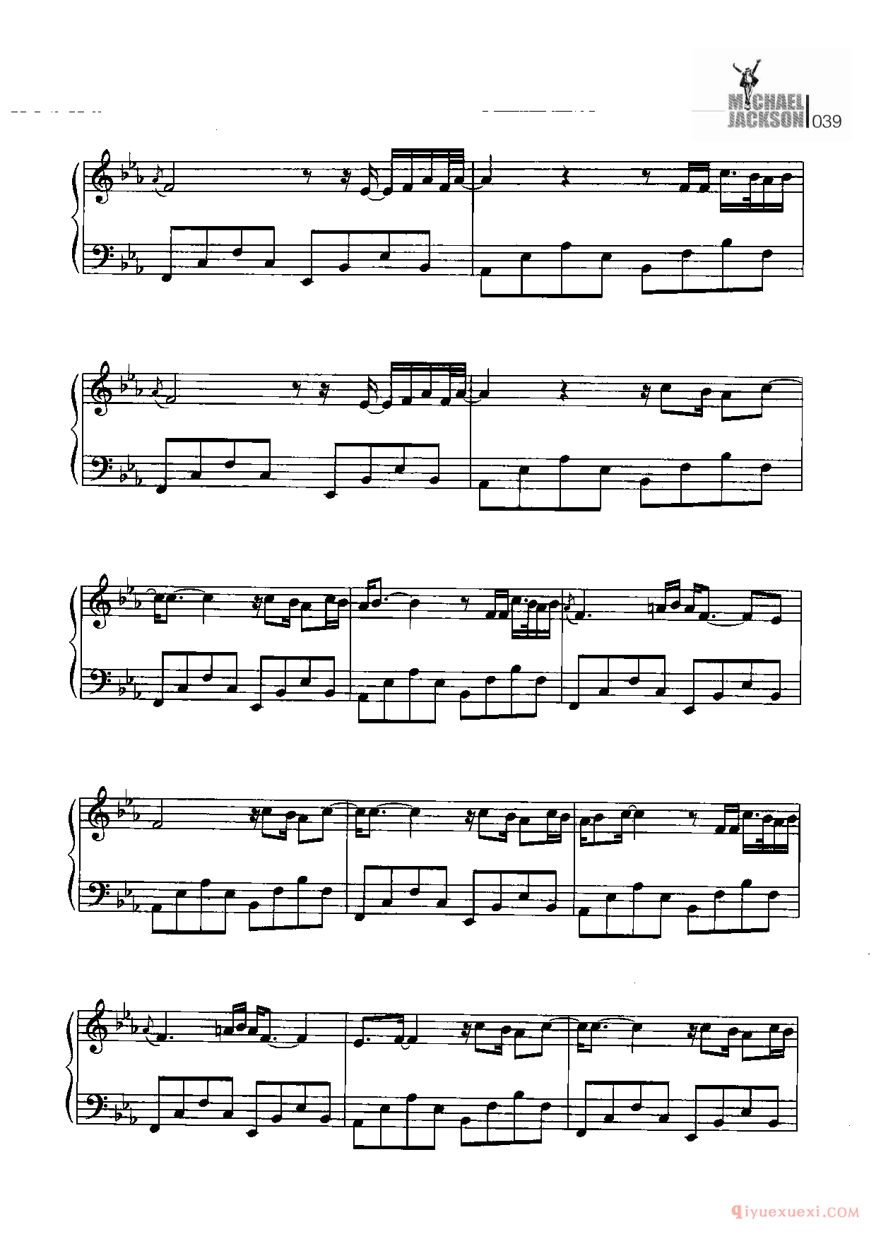 Stranger in moscow(在莫斯科的陌生人)麦克杰克逊钢琴曲