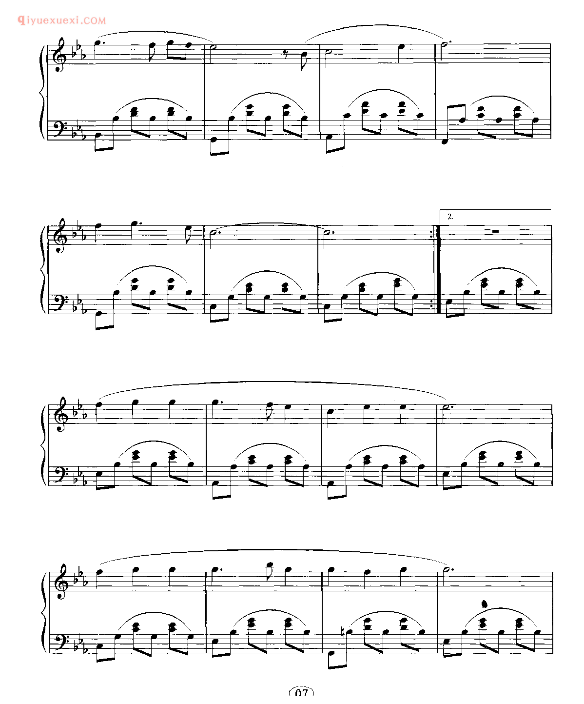 呼唤_钢琴五线谱_韩国电视剧《大长今》主题曲 