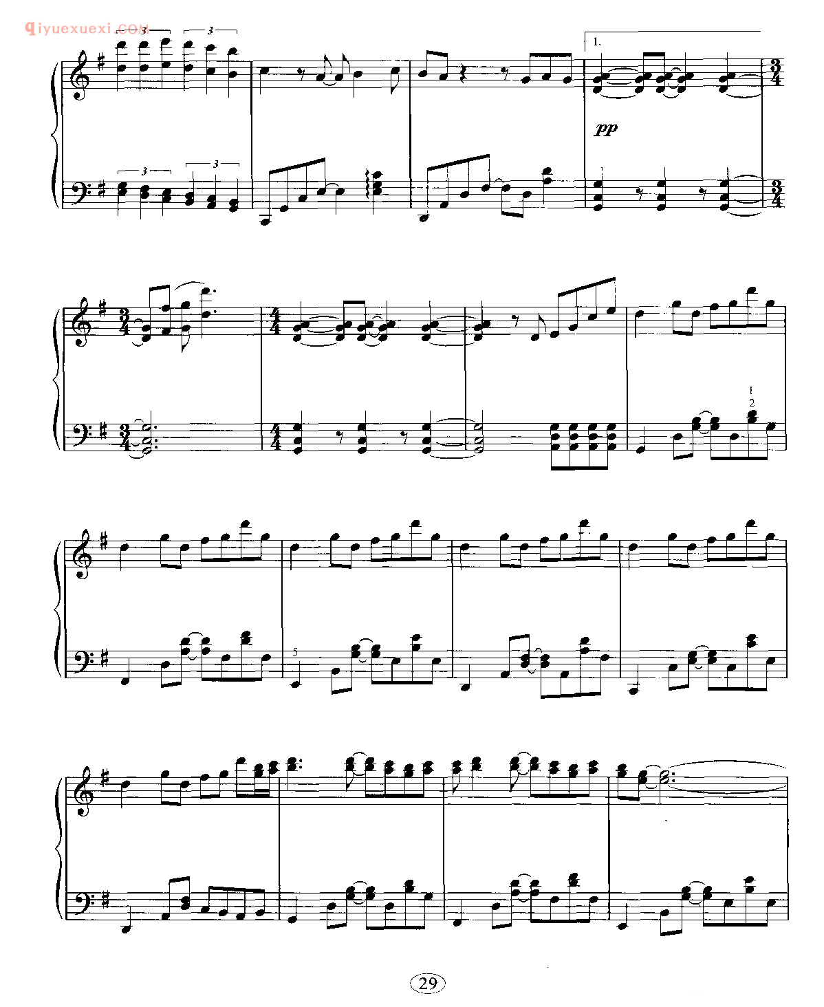信任_钢琴五线谱_韩国电视剧《爱情白皮书》主题曲
