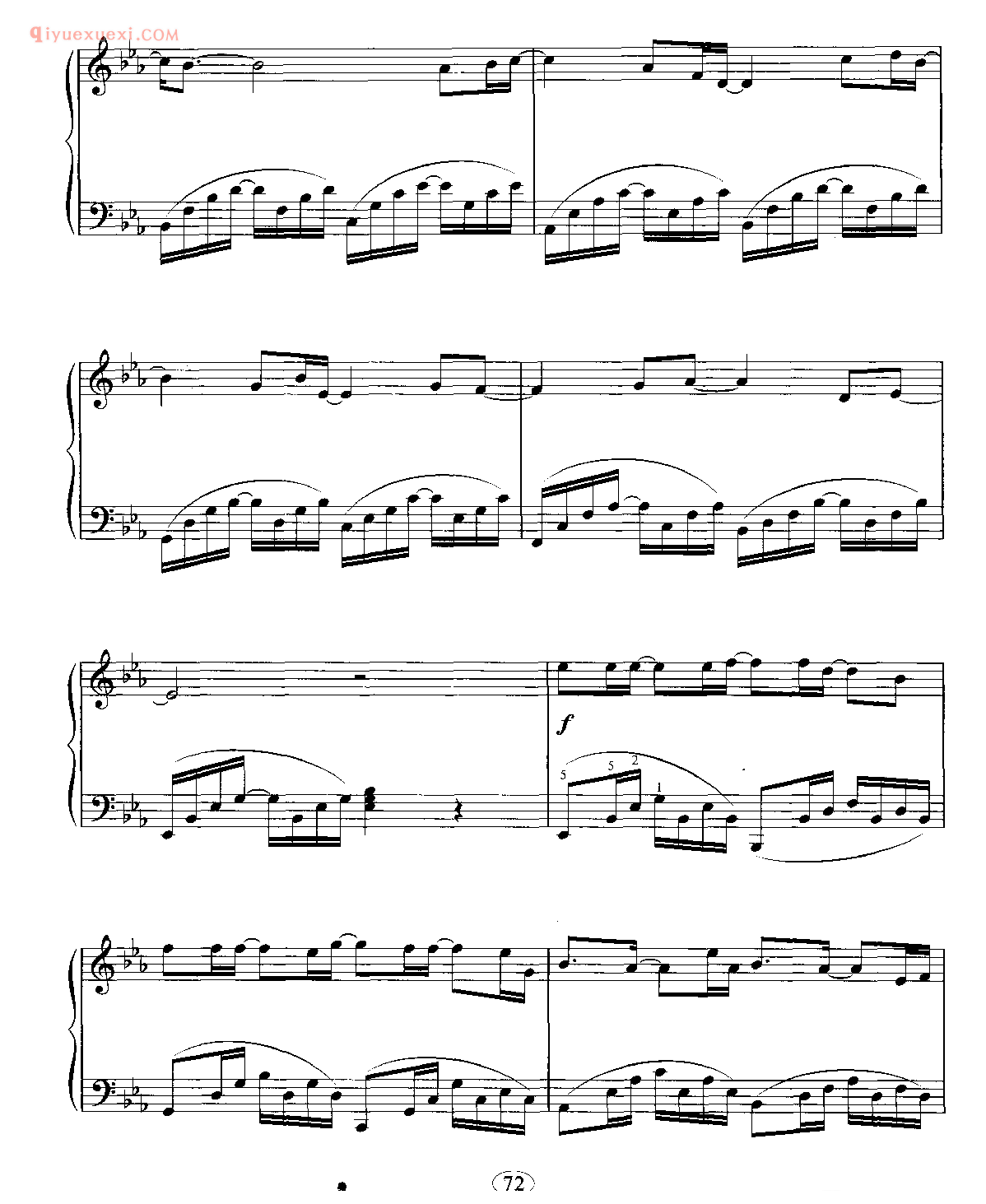 Piano_钢琴五线谱_韩国电视剧《钢琴》主题曲