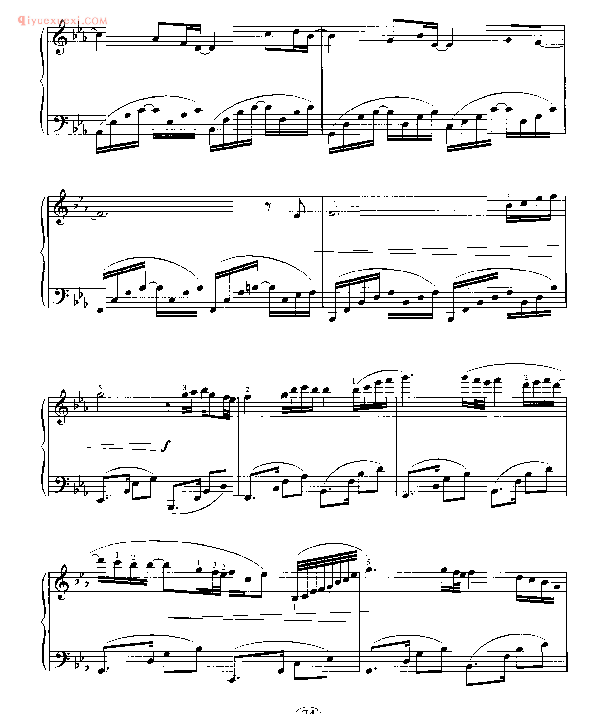 Piano_钢琴五线谱_韩国电视剧《钢琴》主题曲