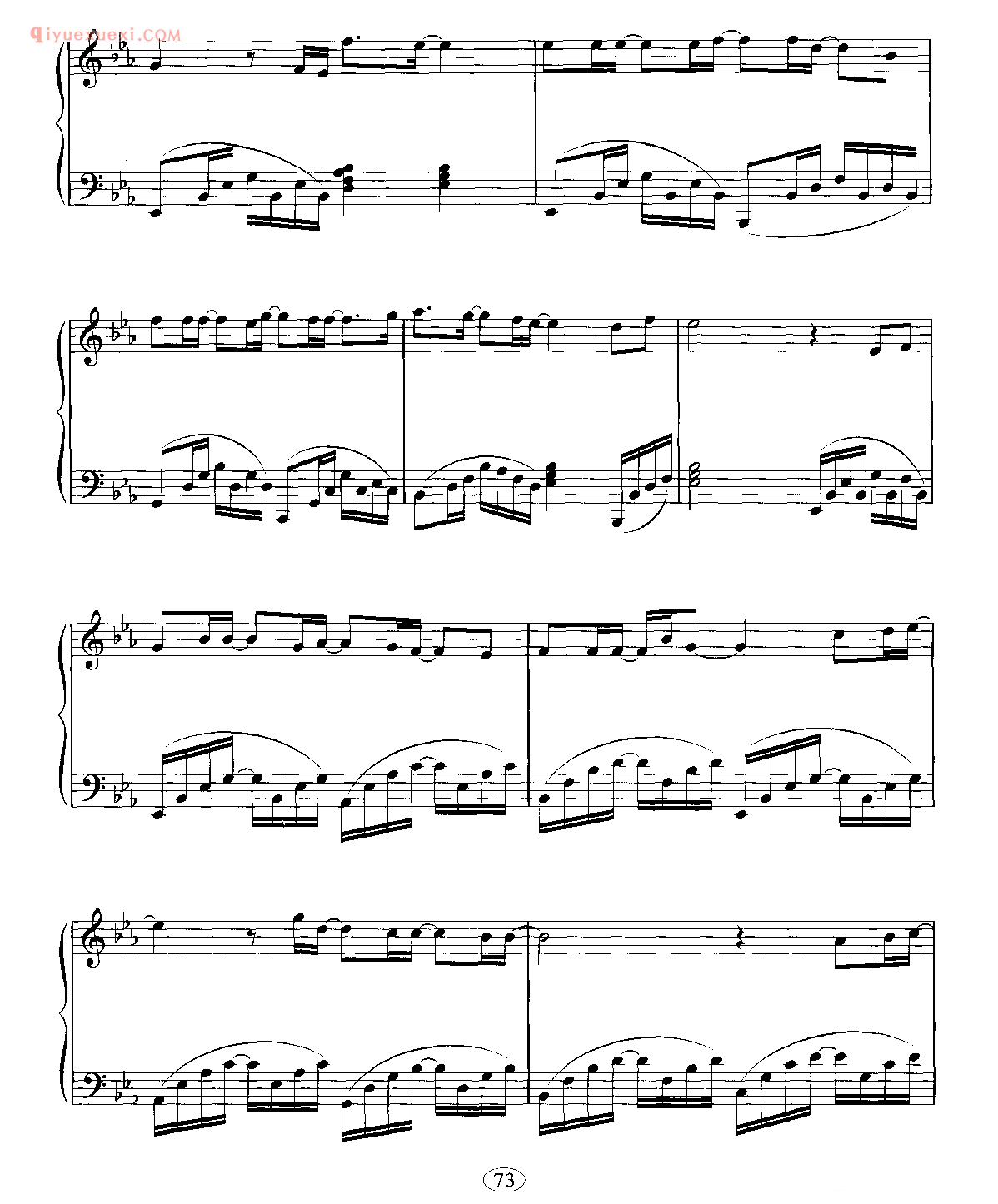 Piano_钢琴五线谱_韩国电视剧《钢琴》主题曲