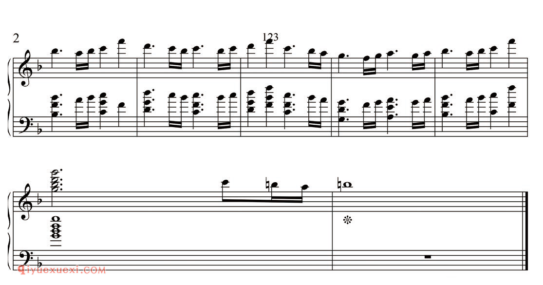 譲れない想い_钢琴五线谱
