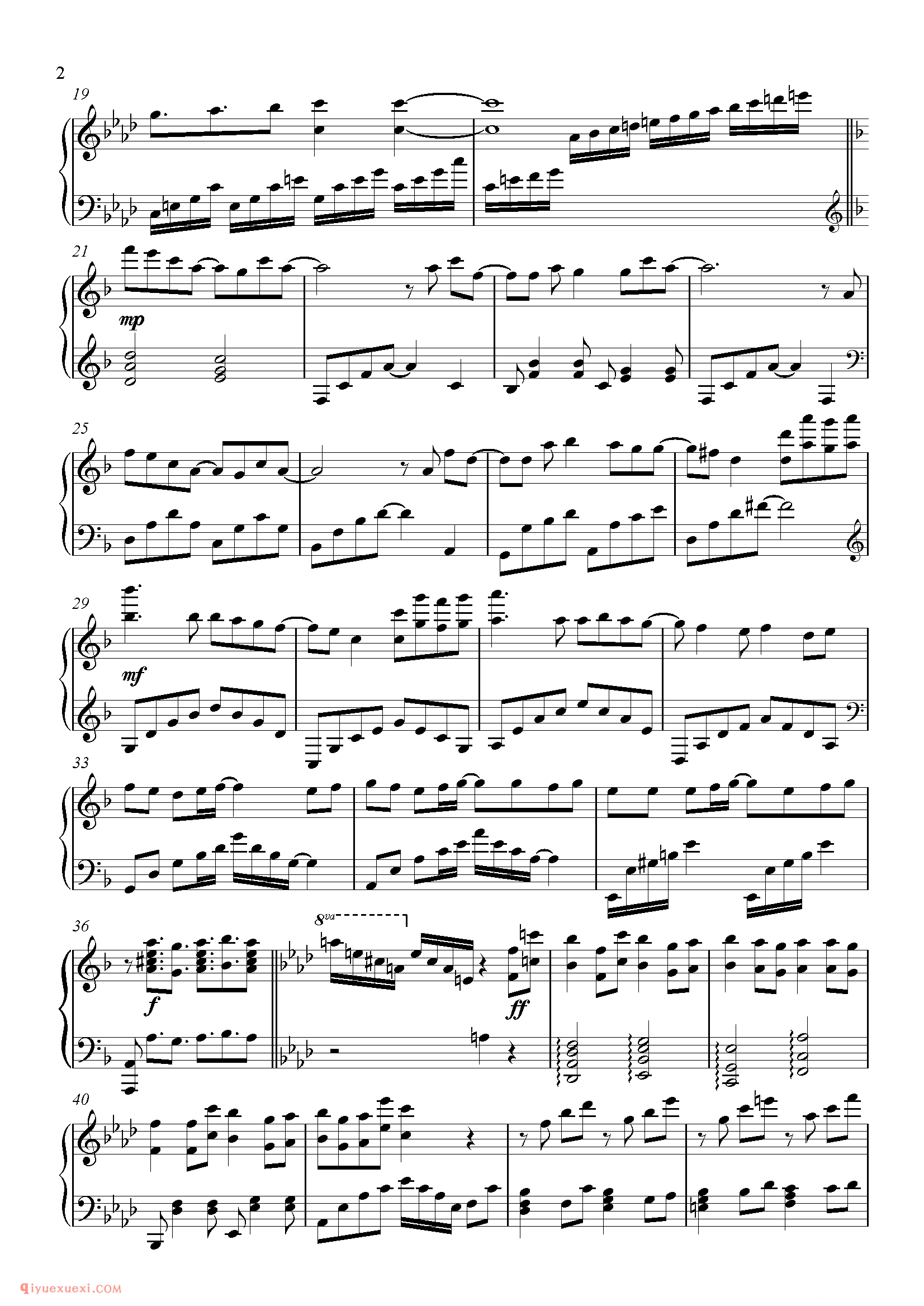 Unfinished_钢琴五线谱