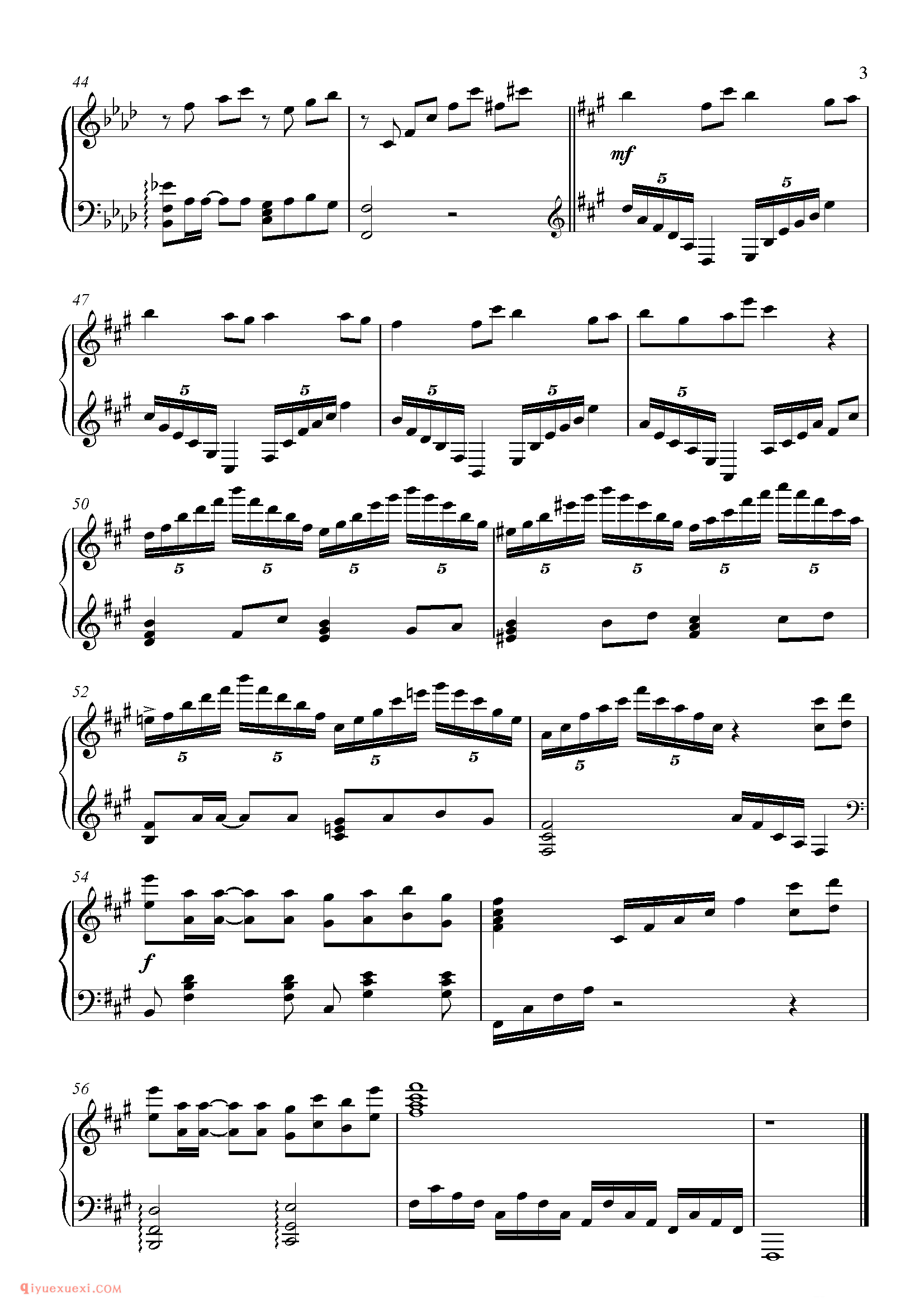 Unfinished_钢琴五线谱