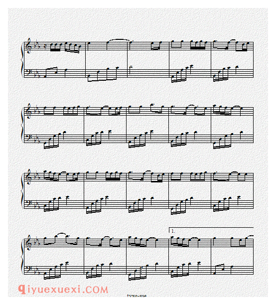 SHE_东方神起钢琴五线谱