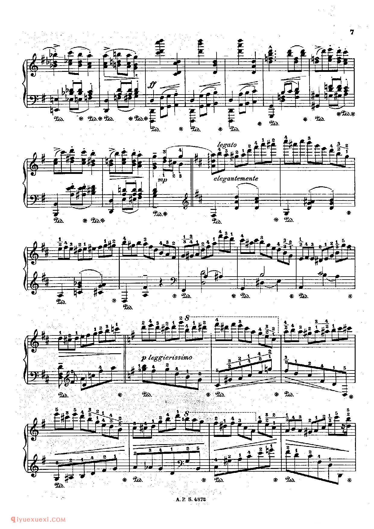 戈多夫斯基-肖邦圆舞曲 Op18_Godowsky-Chopin Waltz Op18_超高难度钢琴谱