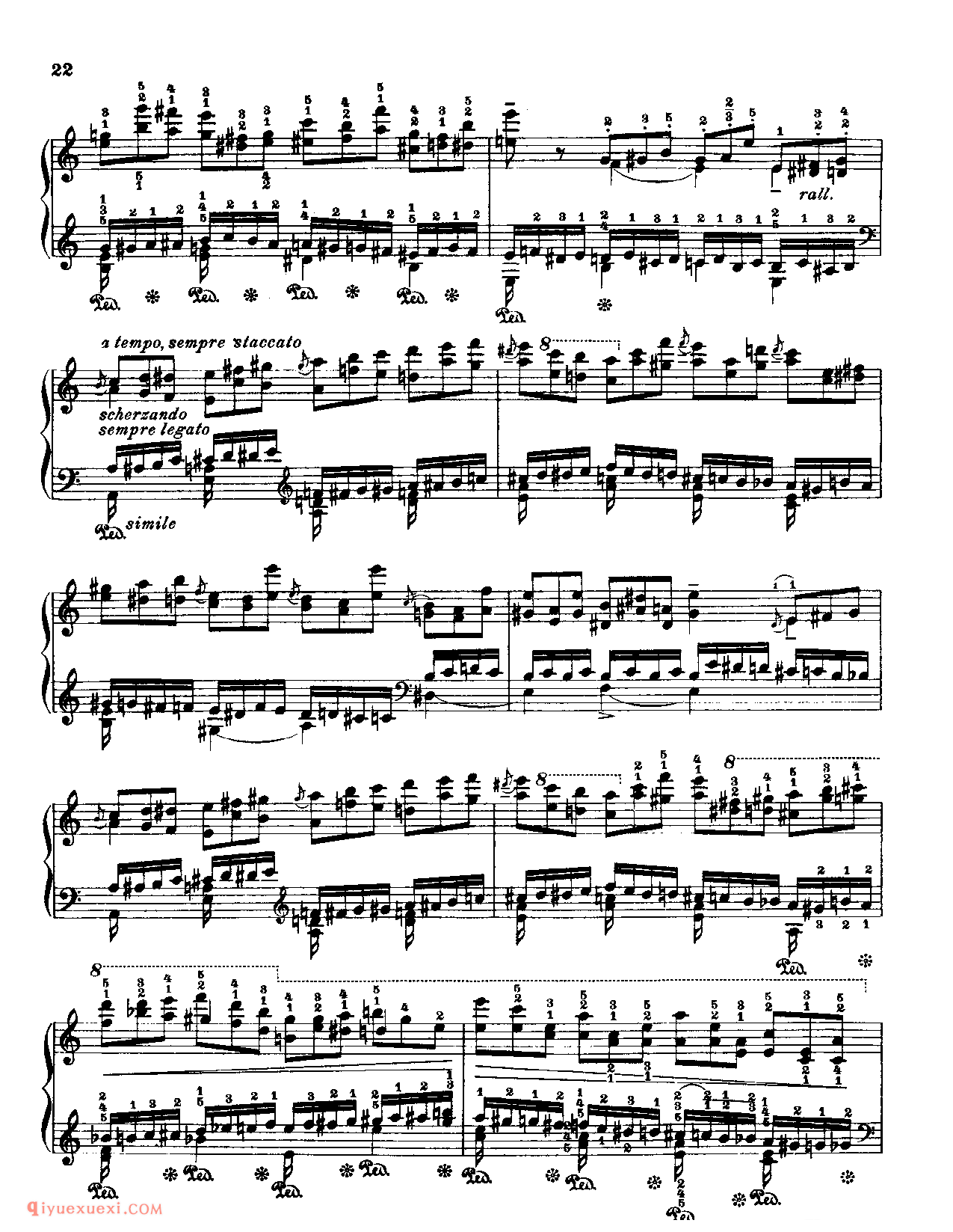 Fr.Chopin Op.10 NO.2(Zweite Bearbeitung)Godowsky_Chopin_超高难度钢琴谱