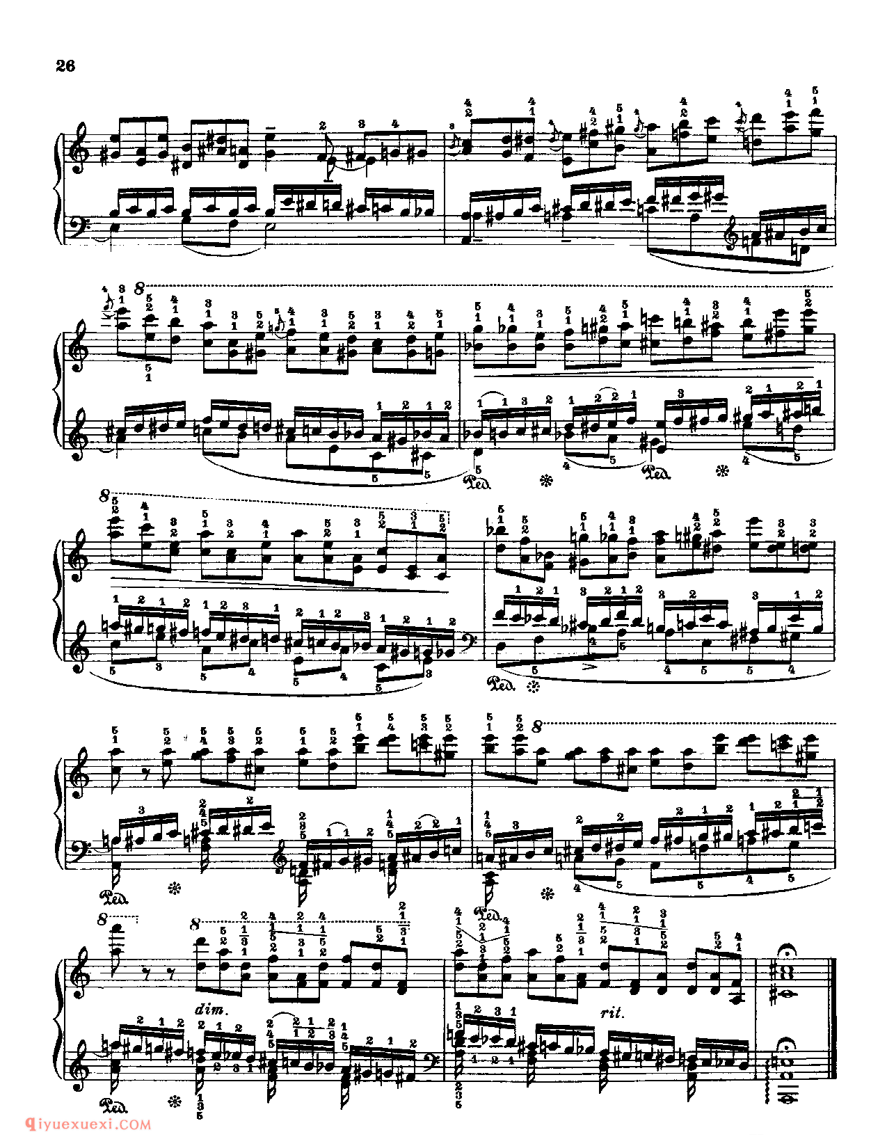 Fr.Chopin Op.10 NO.2(Zweite Bearbeitung)Godowsky_Chopin_超高难度钢琴谱