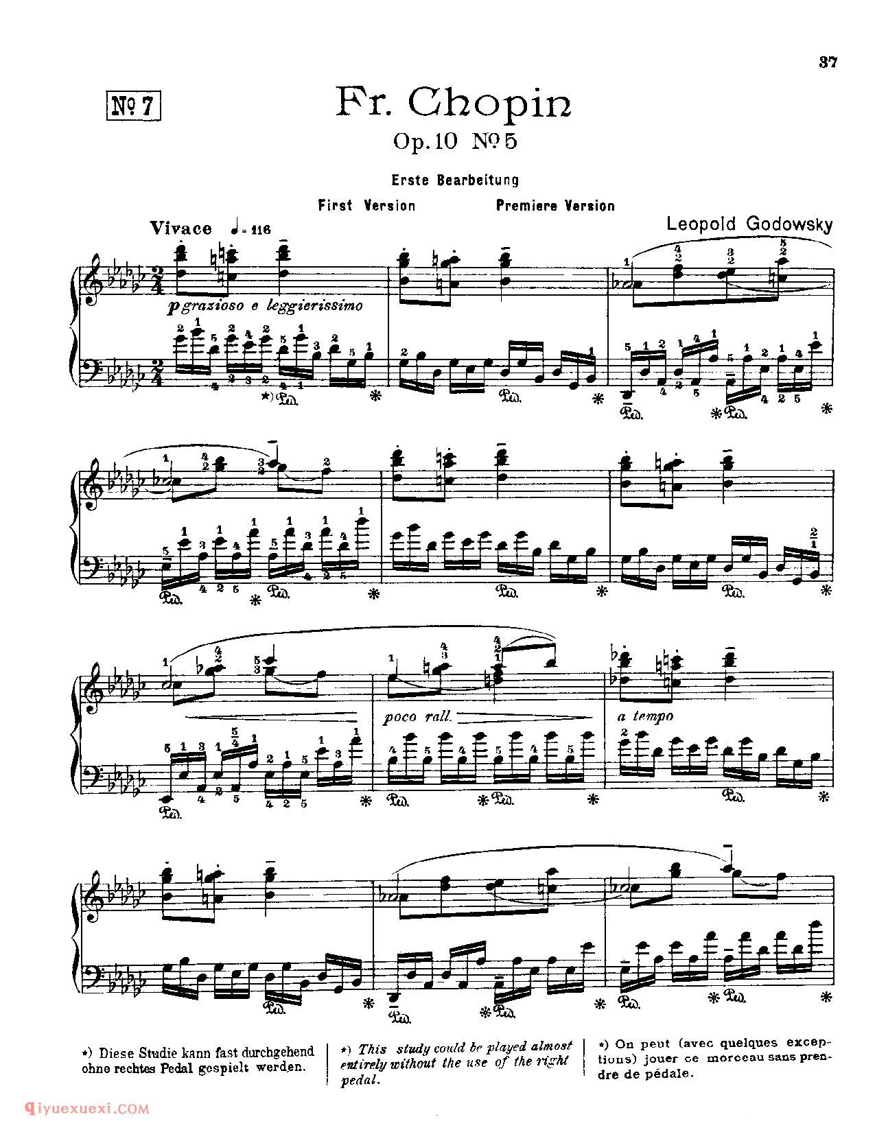 Fr.Chopin Op.10 NO.5_Godowsky_Chopin_超高难度钢琴谱