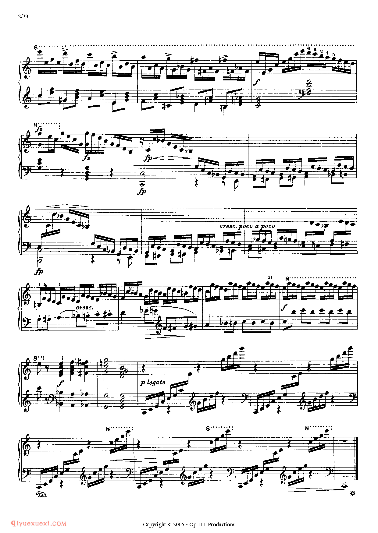 李斯特超级技巧练习曲（Liszt 12 Etudes D'execution Transcendante）初版超技_超高难度钢琴谱