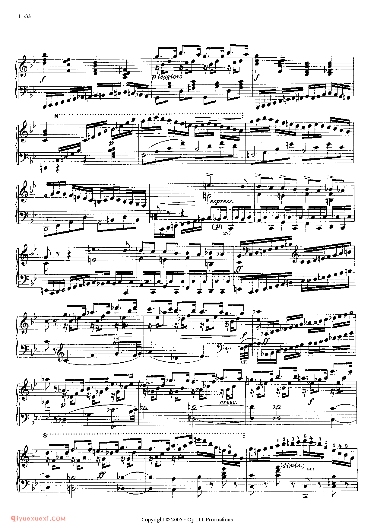 李斯特超级技巧练习曲（Liszt 12 Etudes D'execution Transcendante）初版超技_超高难度钢琴谱