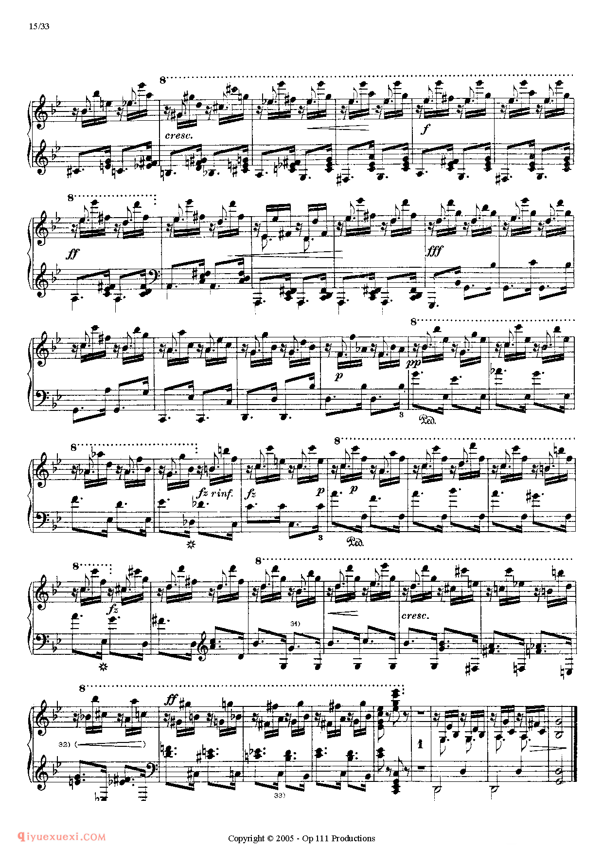 李斯特超级技巧练习曲（Liszt 12 Etudes D'execution Transcendante）初版超技_超高难度钢琴谱