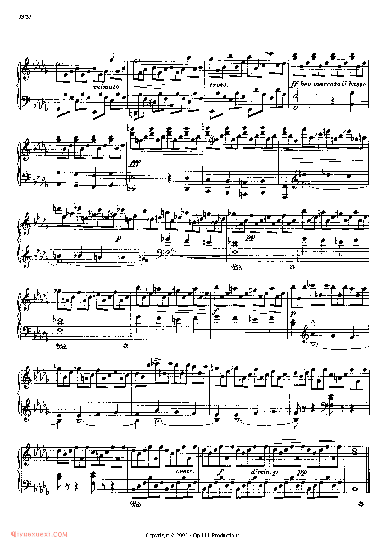 李斯特超级技巧练习曲（Liszt 12 Etudes D'execution Transcendante）初版超技_超高难度钢琴谱