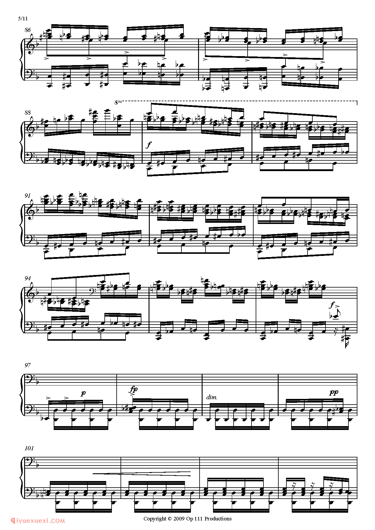 Prokofiev Toccata Urtext_超高难度钢琴谱