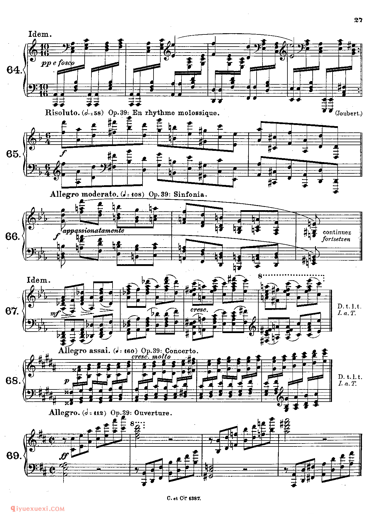 Alkan Exercises (Vianna da Motta, José)_超高难度钢琴谱