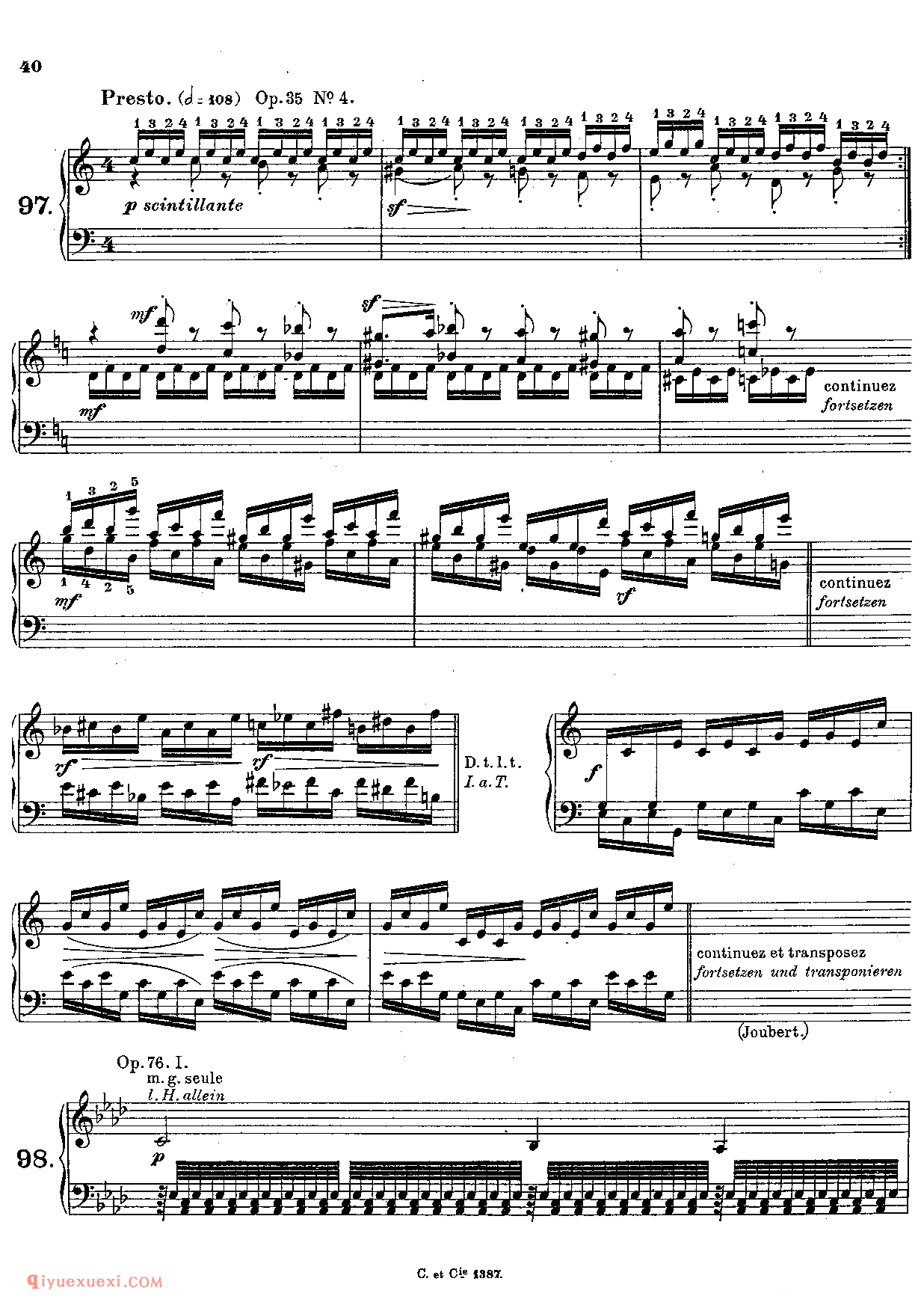 Alkan Exercises (Vianna da Motta, José)_超高难度钢琴谱