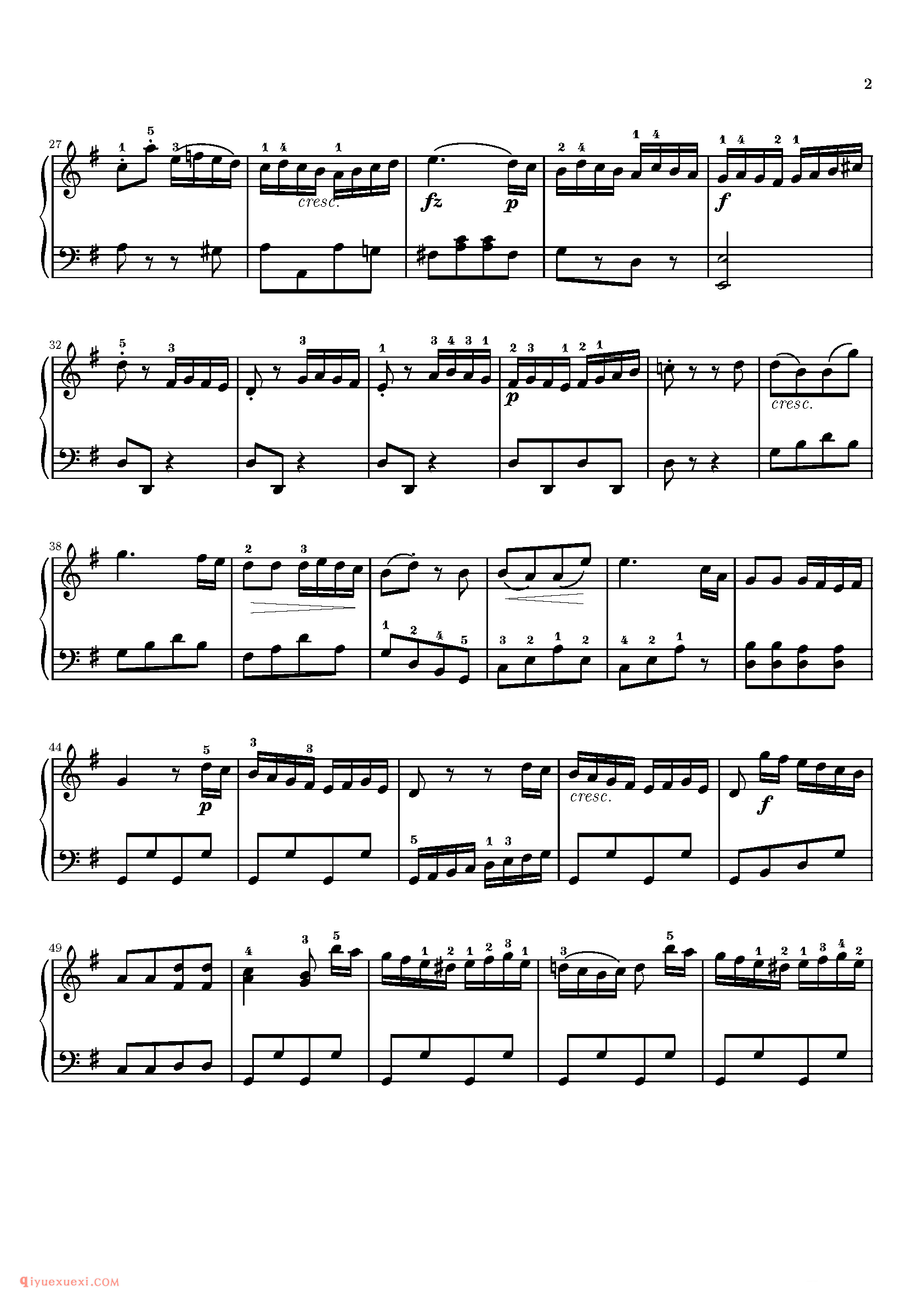 Sonatina 2_钢琴中级练习曲