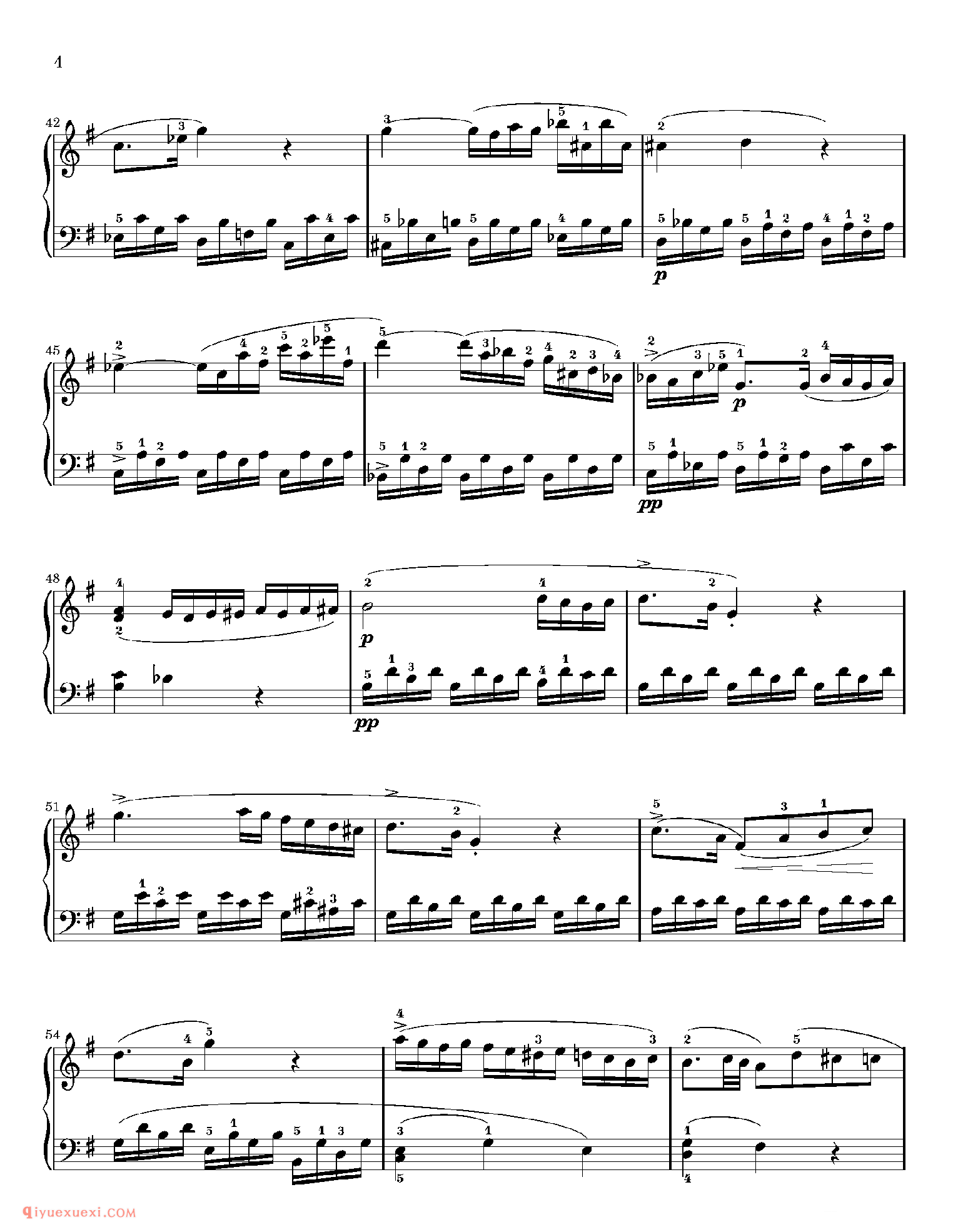 Sonate 16 in C major_Sonata facile_钢琴中级练习曲