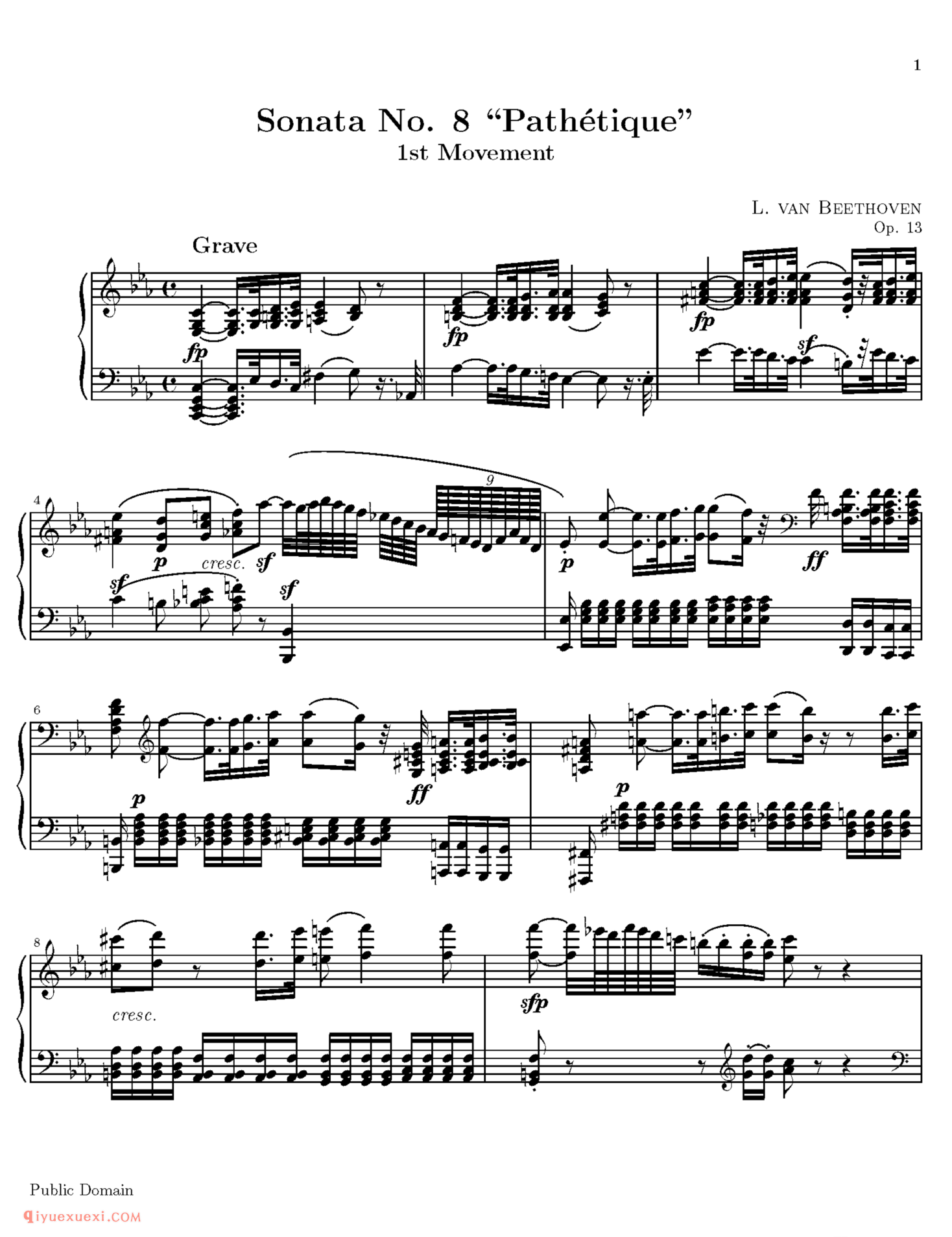 Sonata No.8 “Pathetique