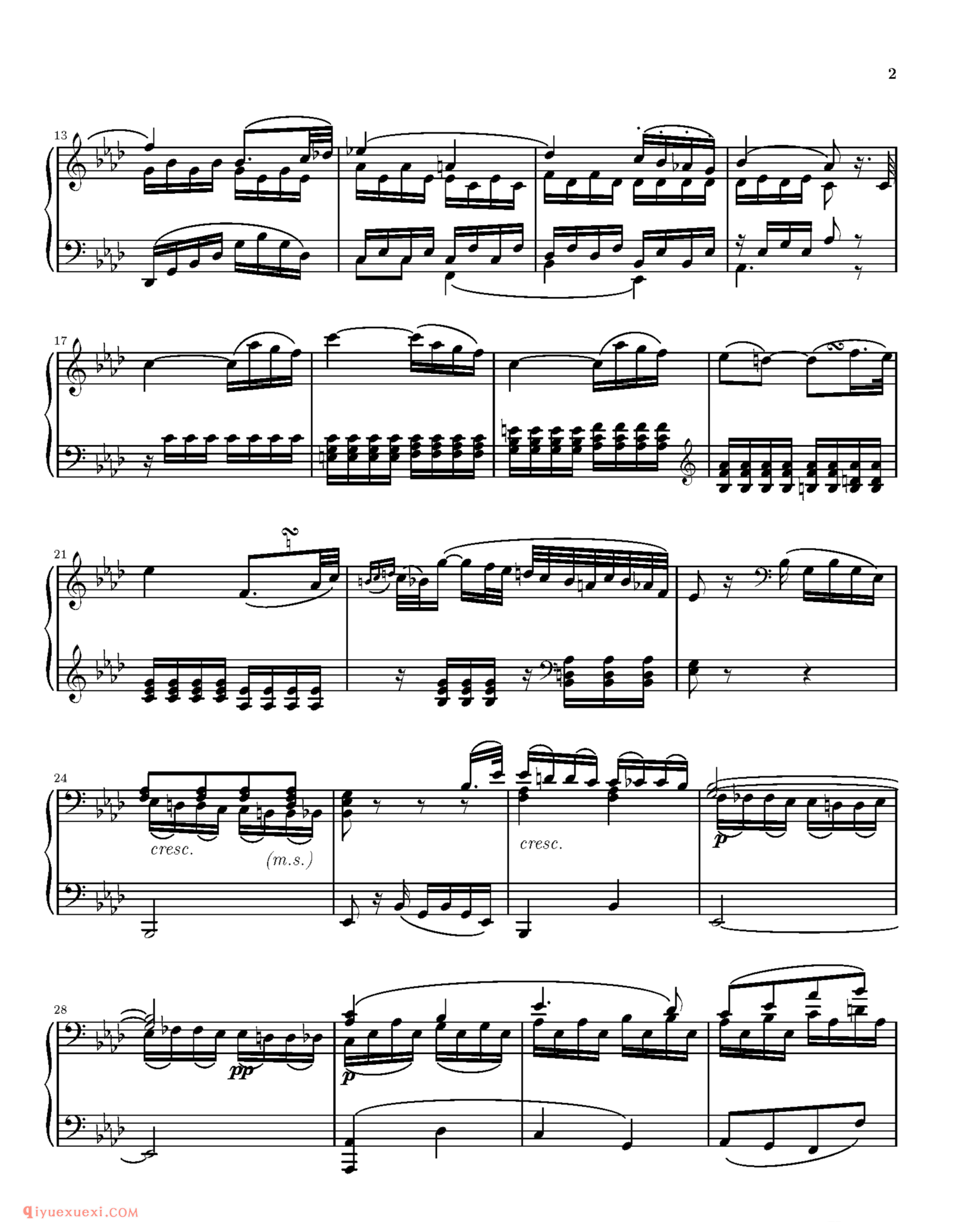 Sonata No.8 “Pathetique”_钢琴中级练习曲