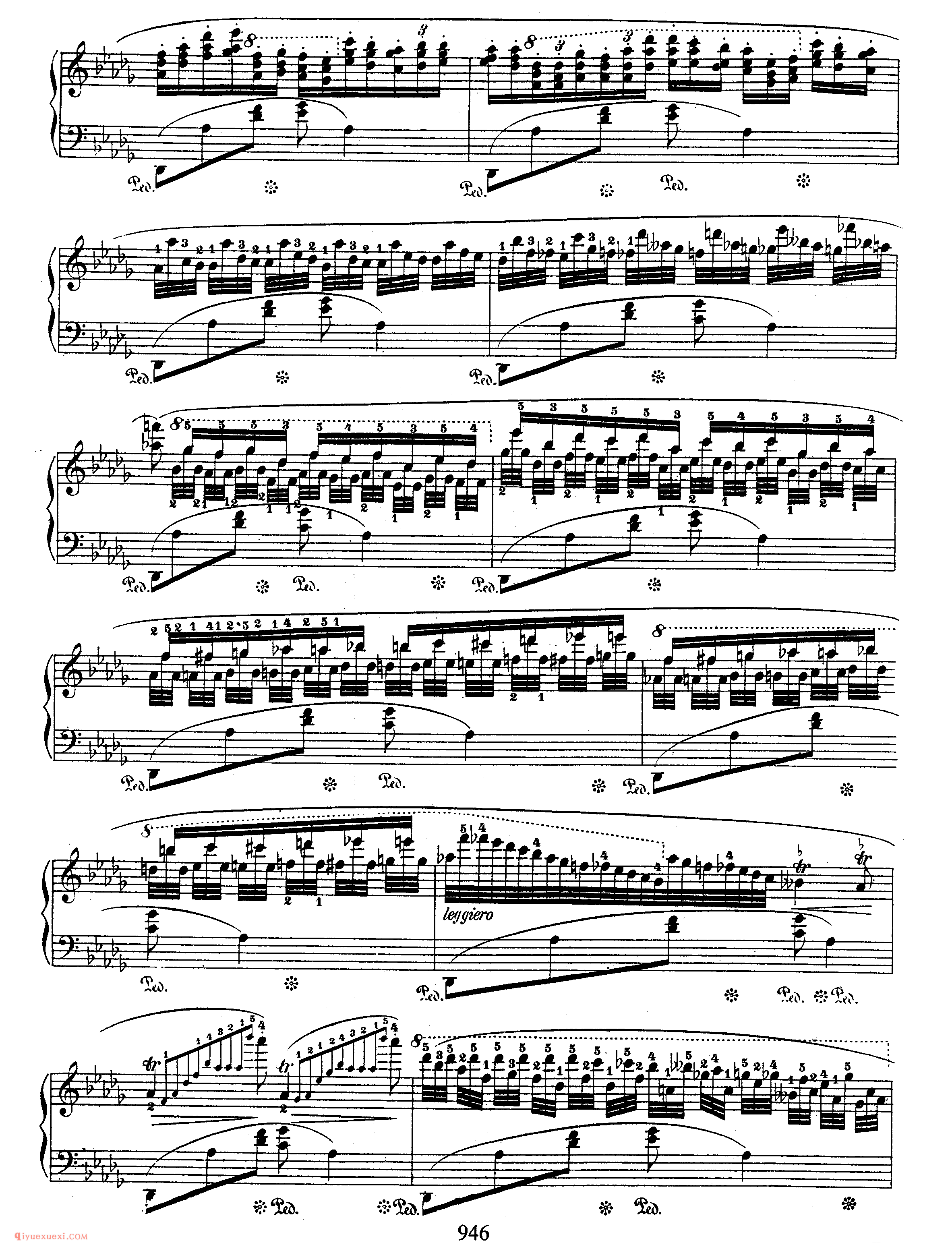 摇篮曲 Op 57_肖邦钢琴谱