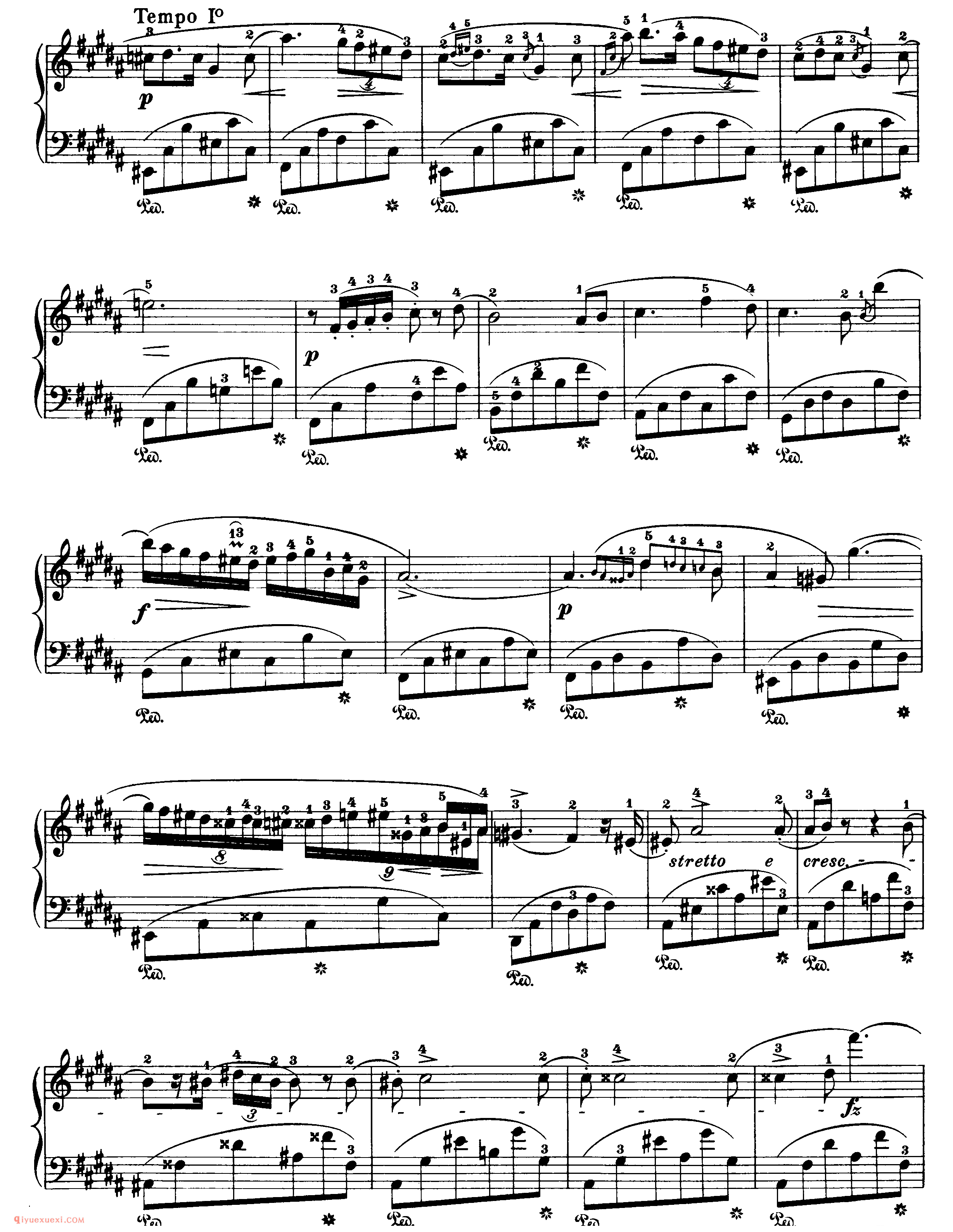 nocturne op.9,no.3_B大调_夜曲_肖邦钢琴谱