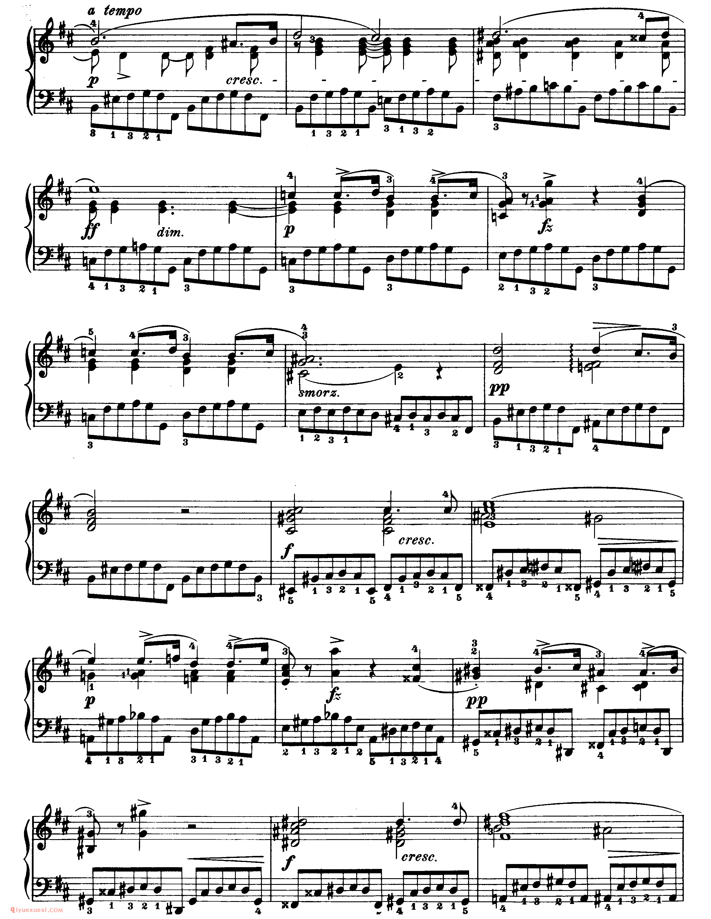 nocturne op.9,no.3_B大调_夜曲_肖邦钢琴谱