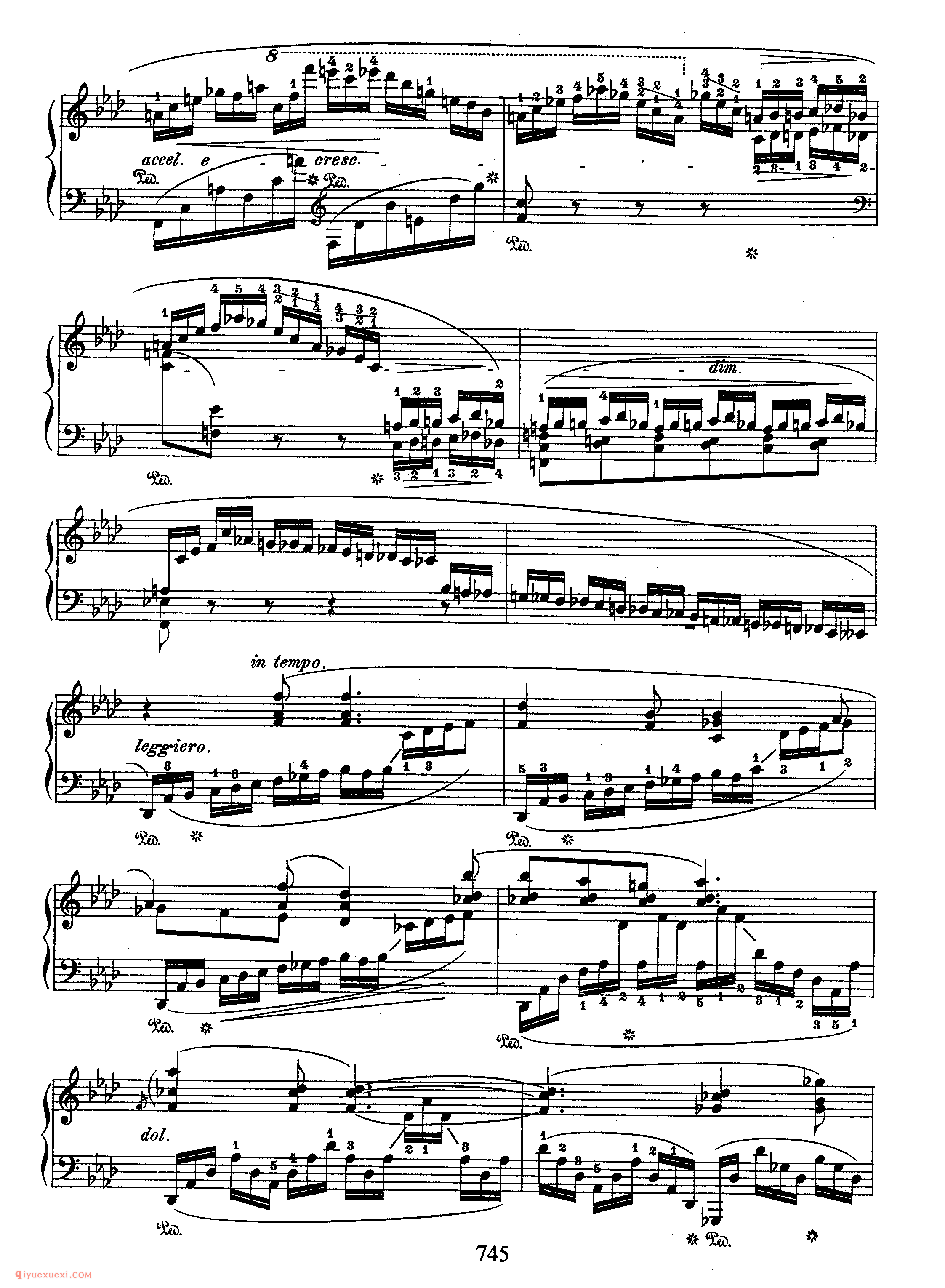 肖邦《f小调第四叙事曲》Chopin Ballade No.4_叙事曲_肖邦钢琴谱