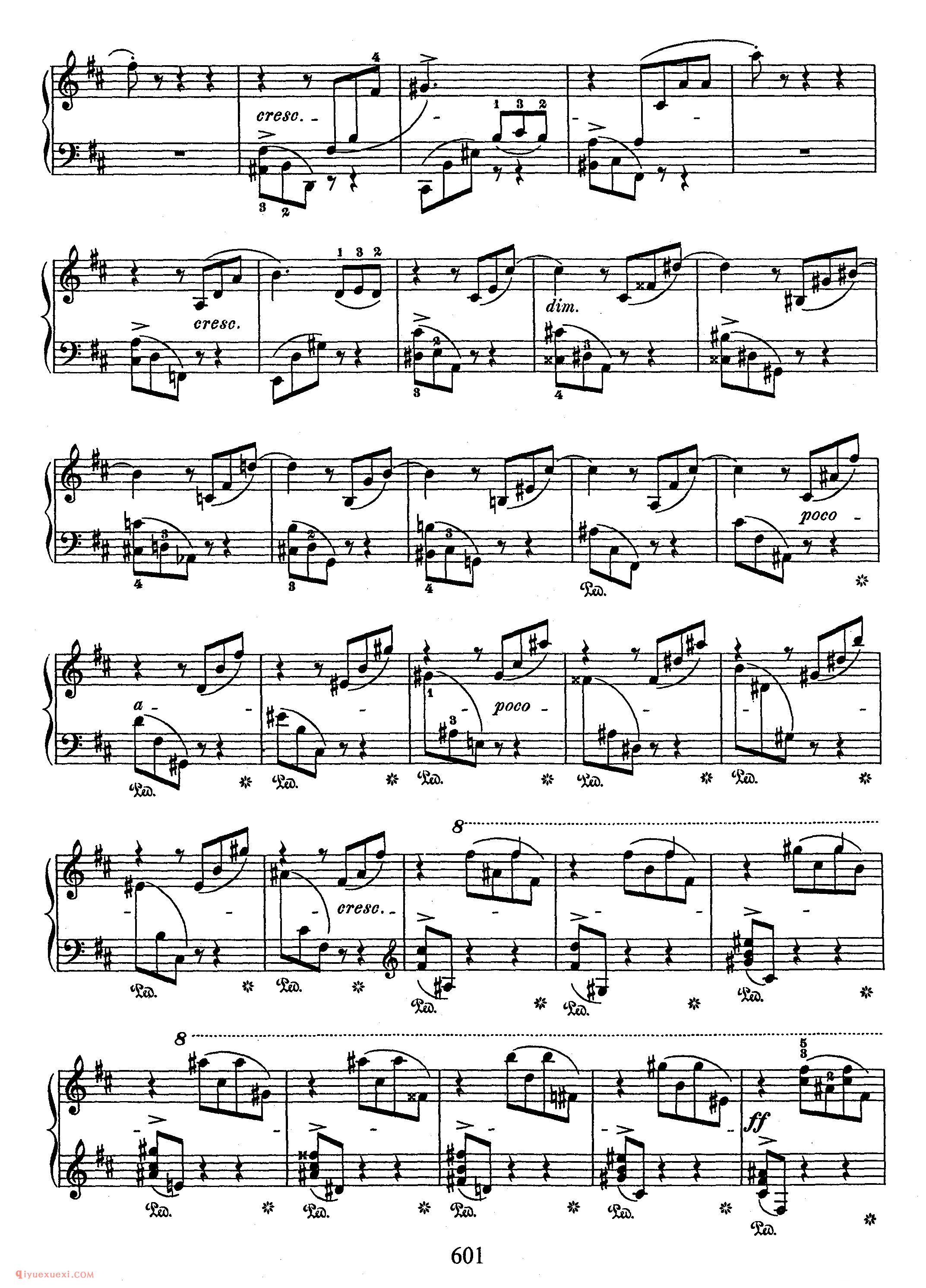 Scherzo No 1 in b, Op 20 NoRestriction_第一首b小调作品20_谐谑曲_肖邦钢琴谱