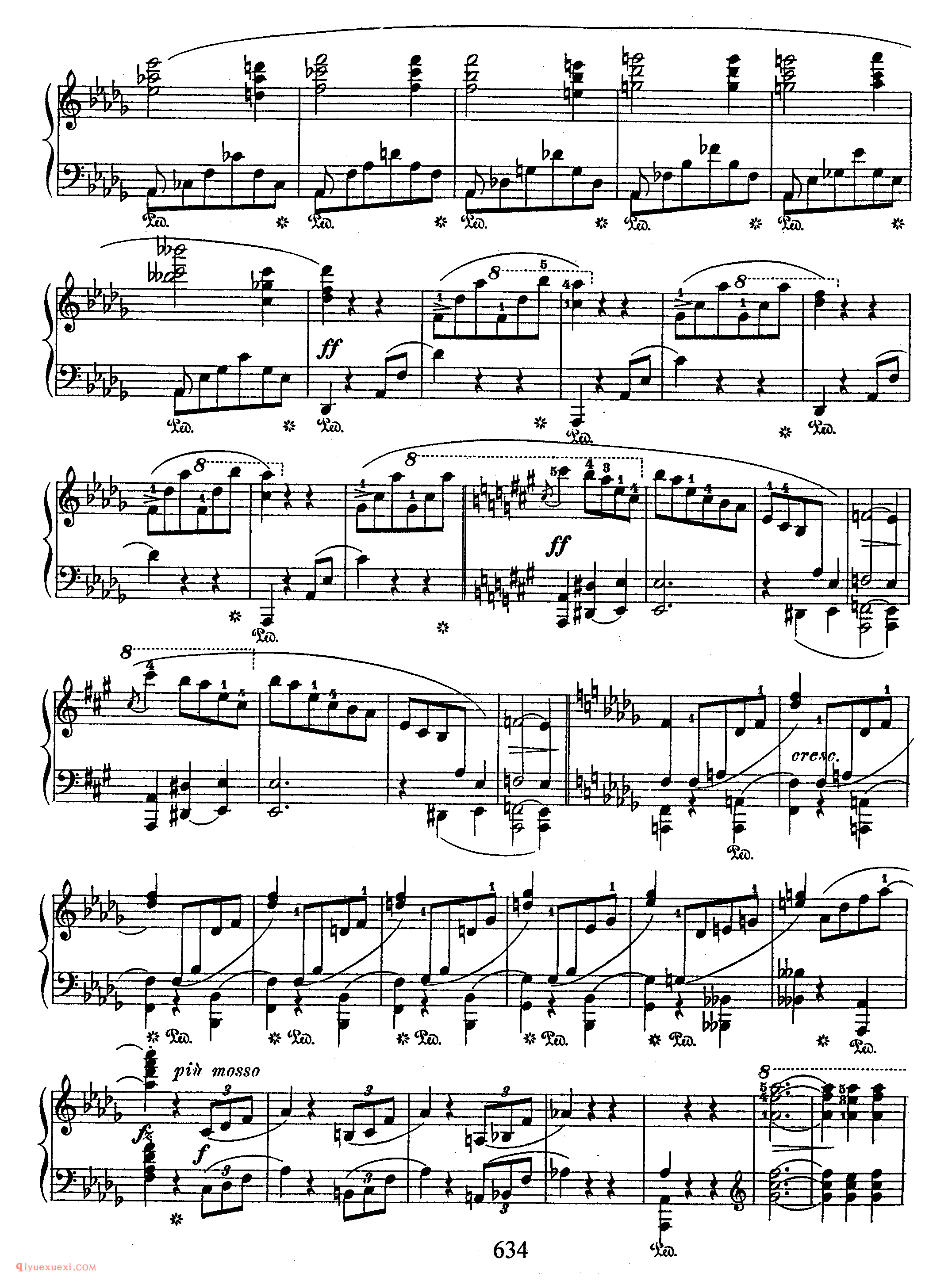 Scherzo No 2 in bb, Op 31_　第二首降b小调作品31_谐谑曲_肖邦钢琴谱