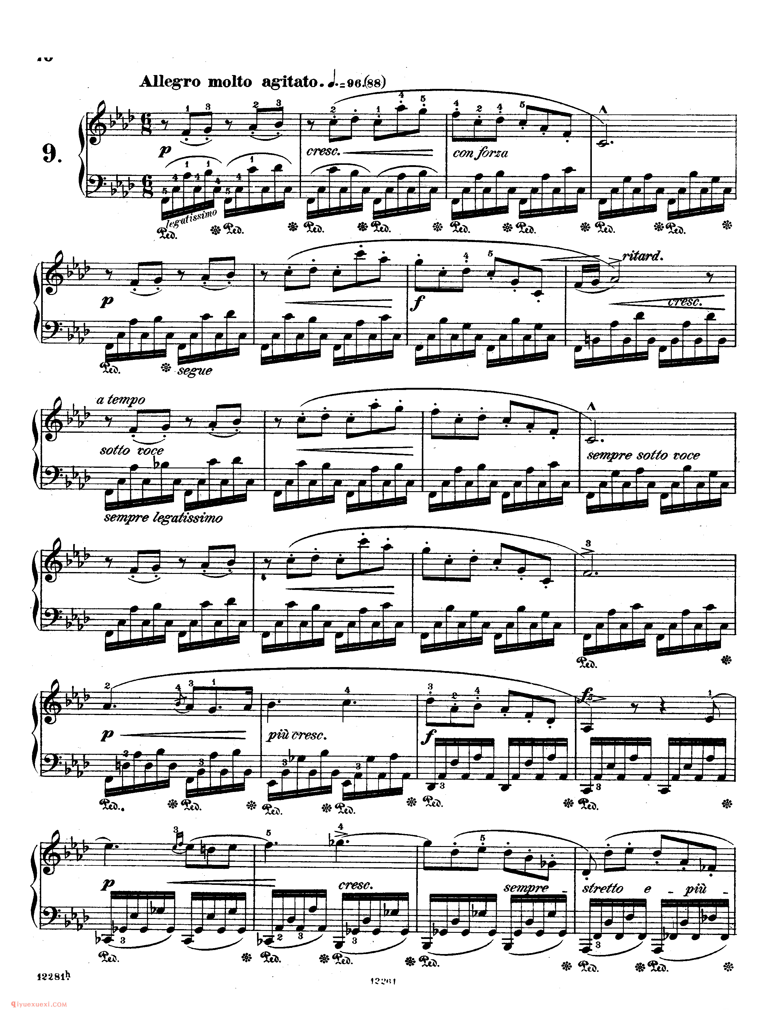 肖邦《练习曲》作品10 Chopin Etudes Op.10_练习曲_肖邦钢琴谱