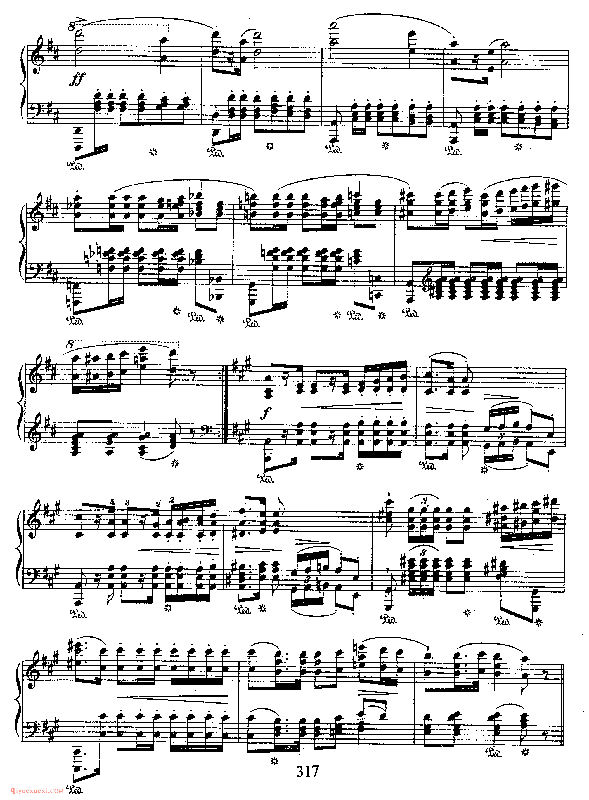 Polonaises Op 40-1_A大调“军队”作品40-1_波兰舞曲_肖邦钢琴谱