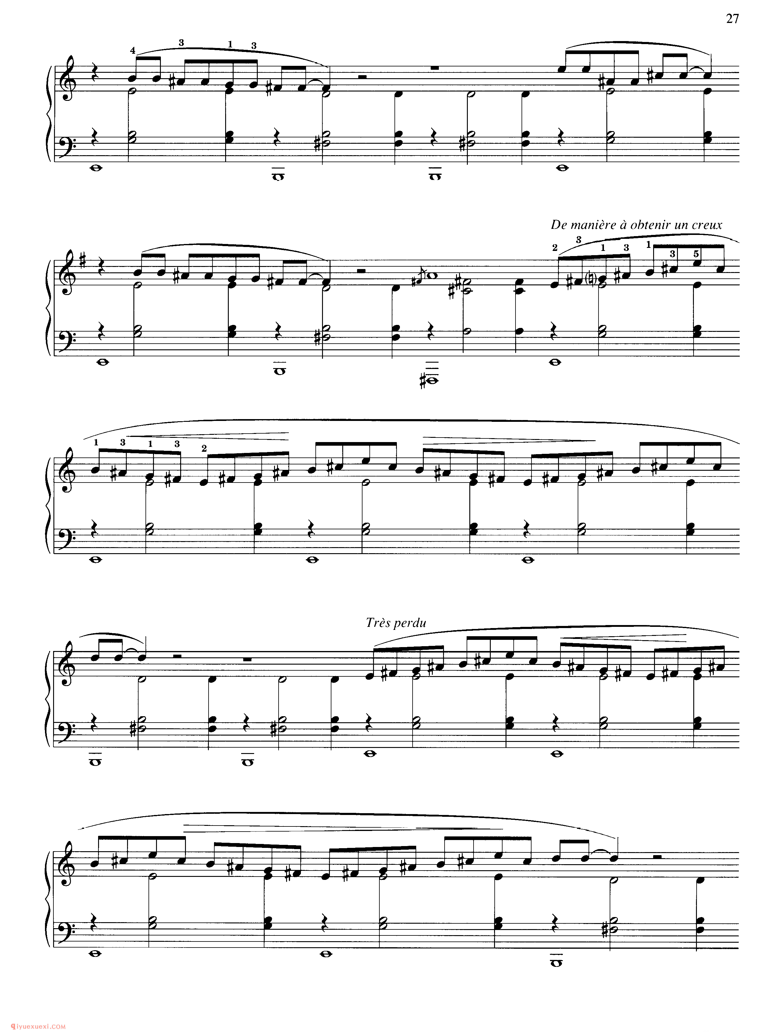 Eric Satie_Six Gnossiennes_萨蒂钢琴谱