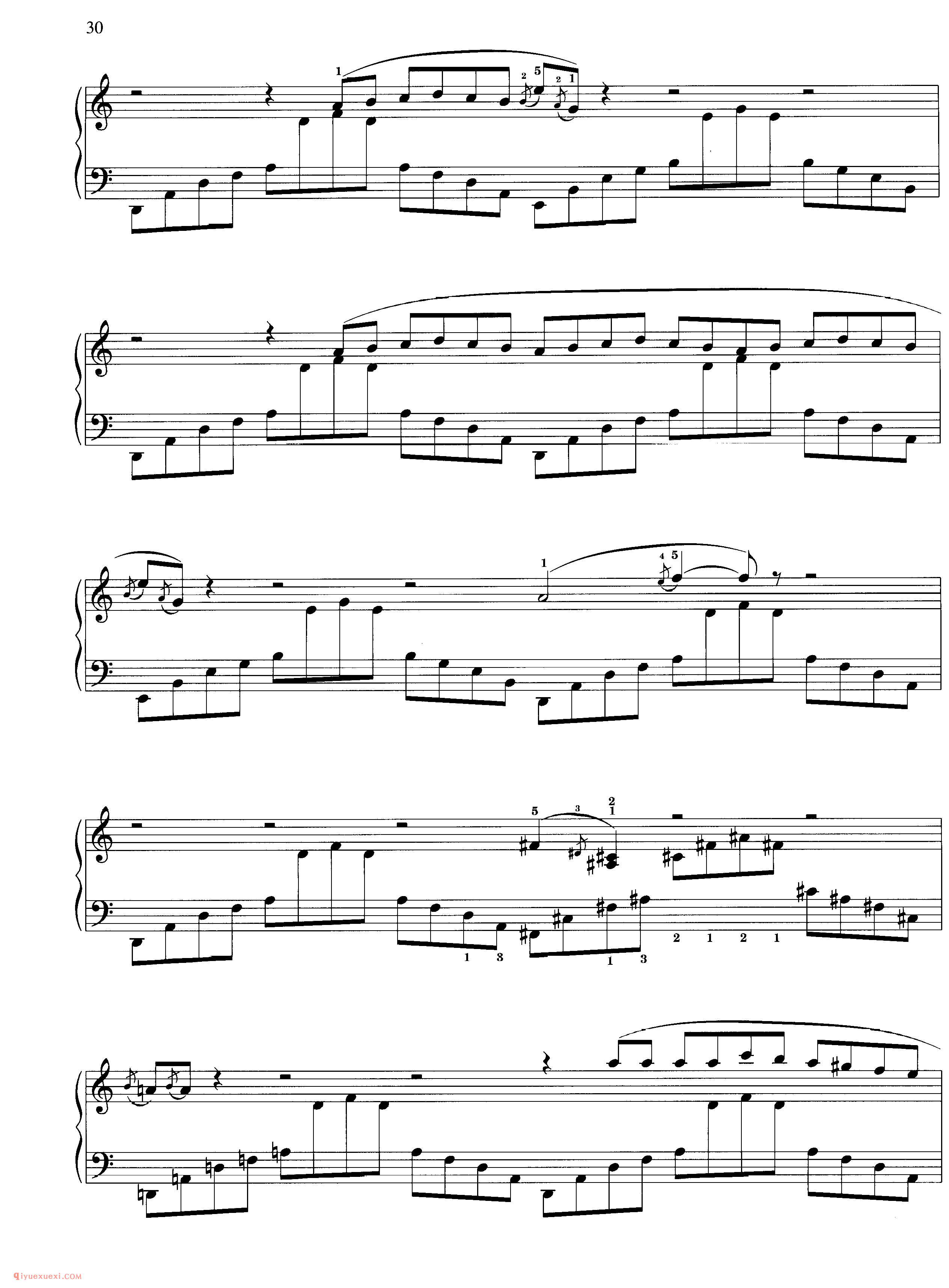 Eric Satie_Six Gnossiennes_萨蒂钢琴谱