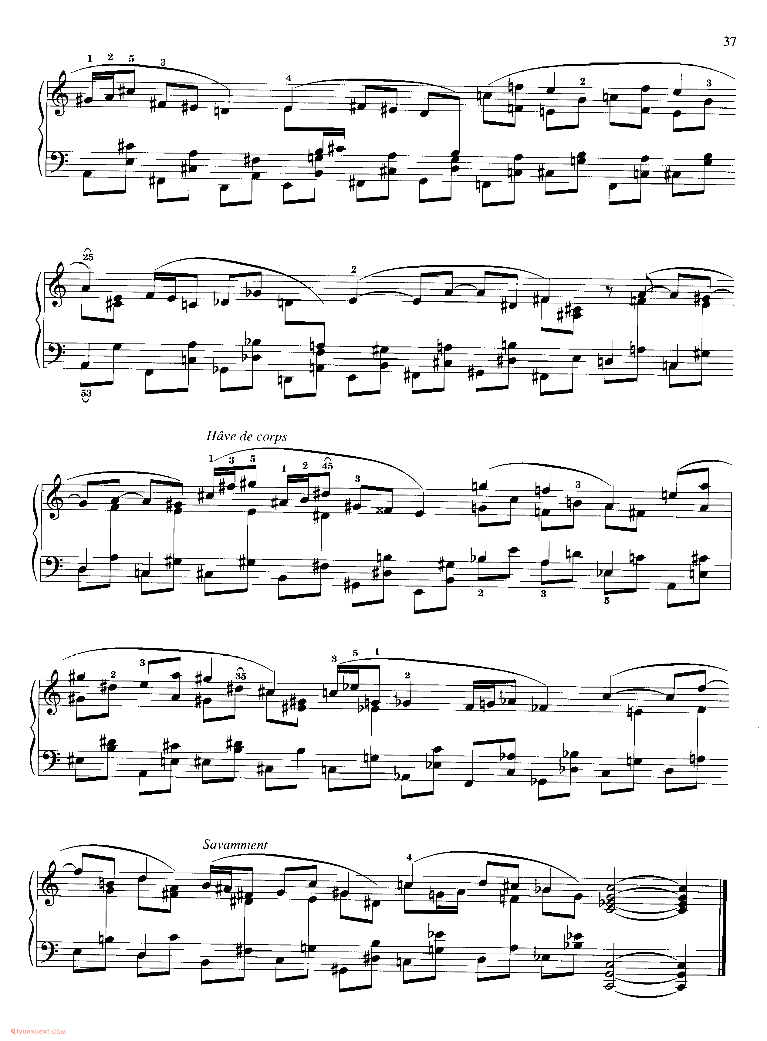 Eric Satie_Six Gnossiennes_萨蒂钢琴谱