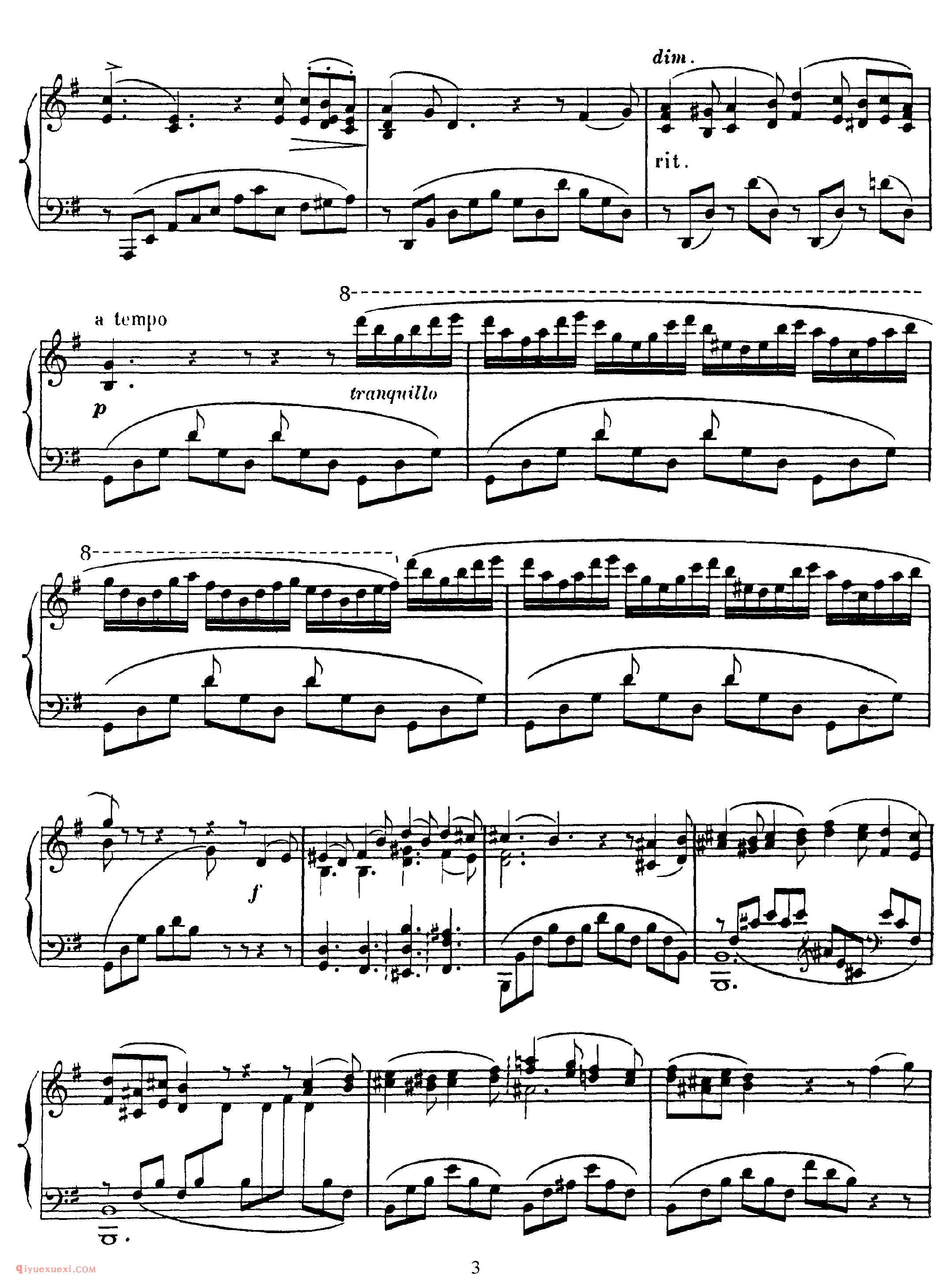 意大利的回忆 Souvenir d'Italie, Op 80_圣桑钢琴谱