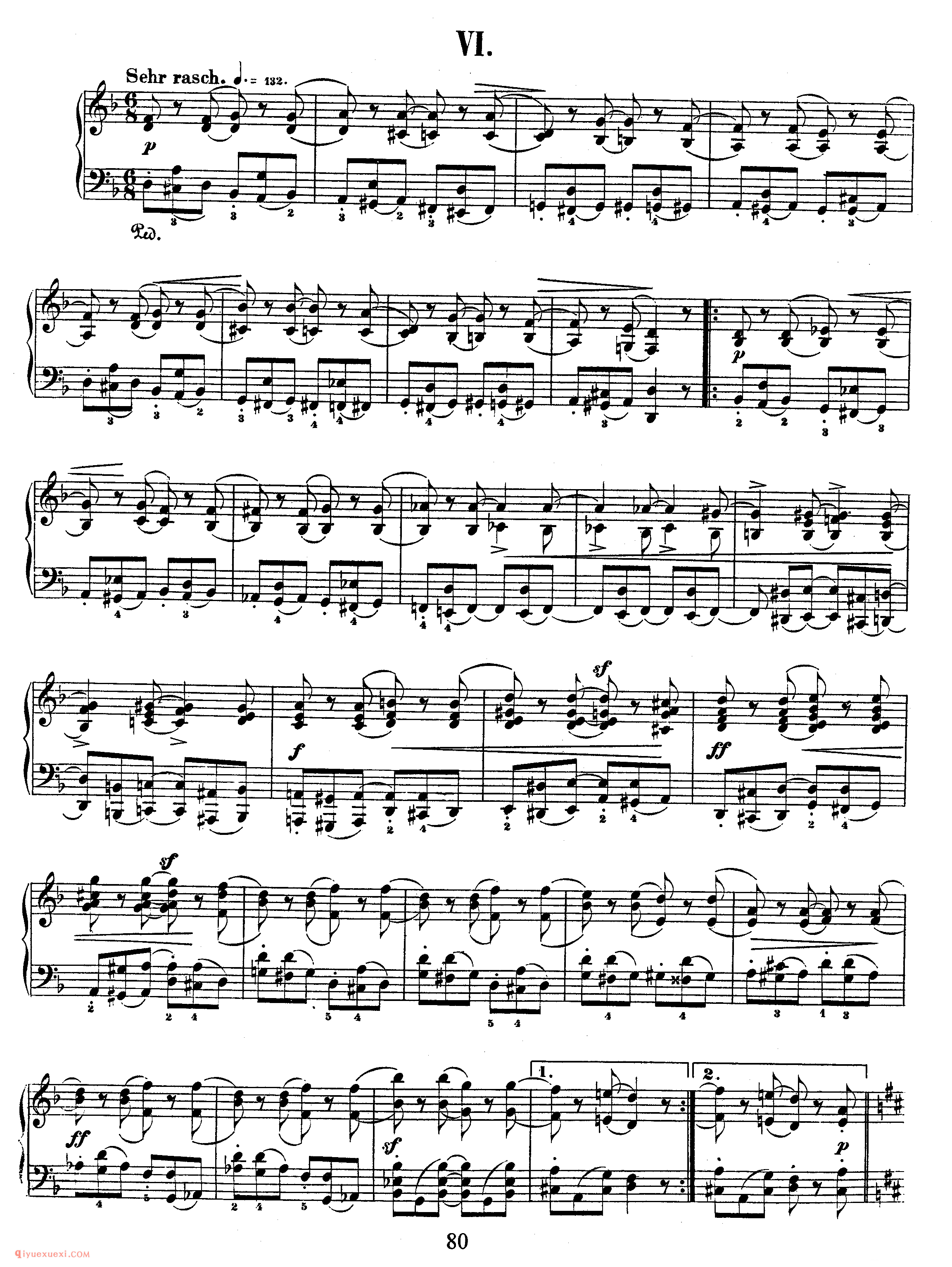 舒曼《大卫同盟舞曲》作品6_Schumann Davidsbundlertanze Op.6_舒曼钢琴谱