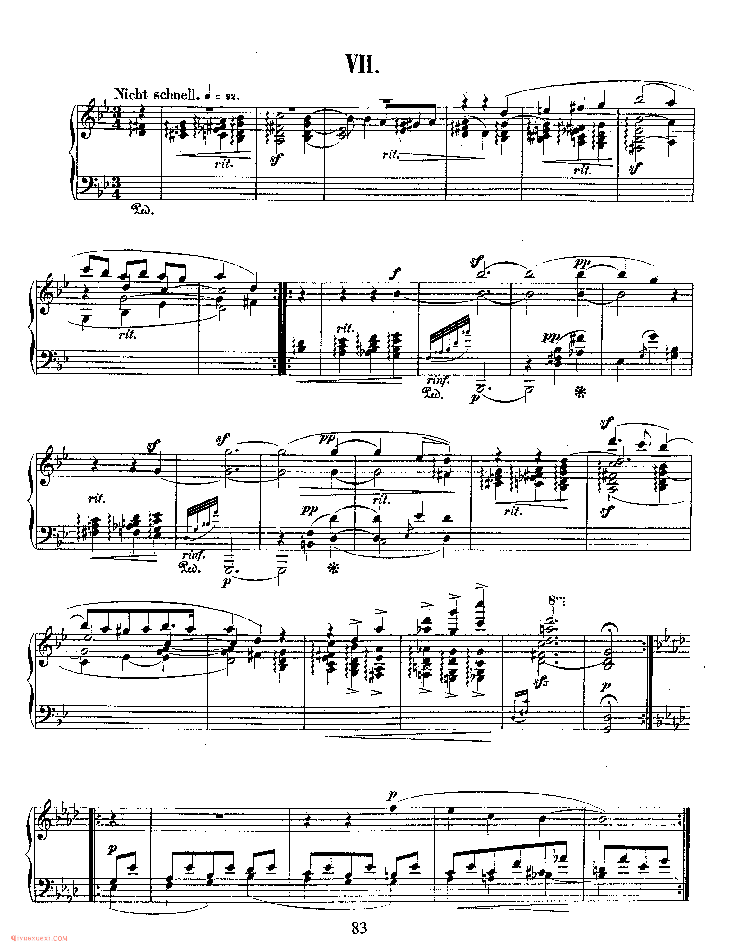 舒曼《大卫同盟舞曲》作品6_Schumann Davidsbundlertanze Op.6_舒曼钢琴谱