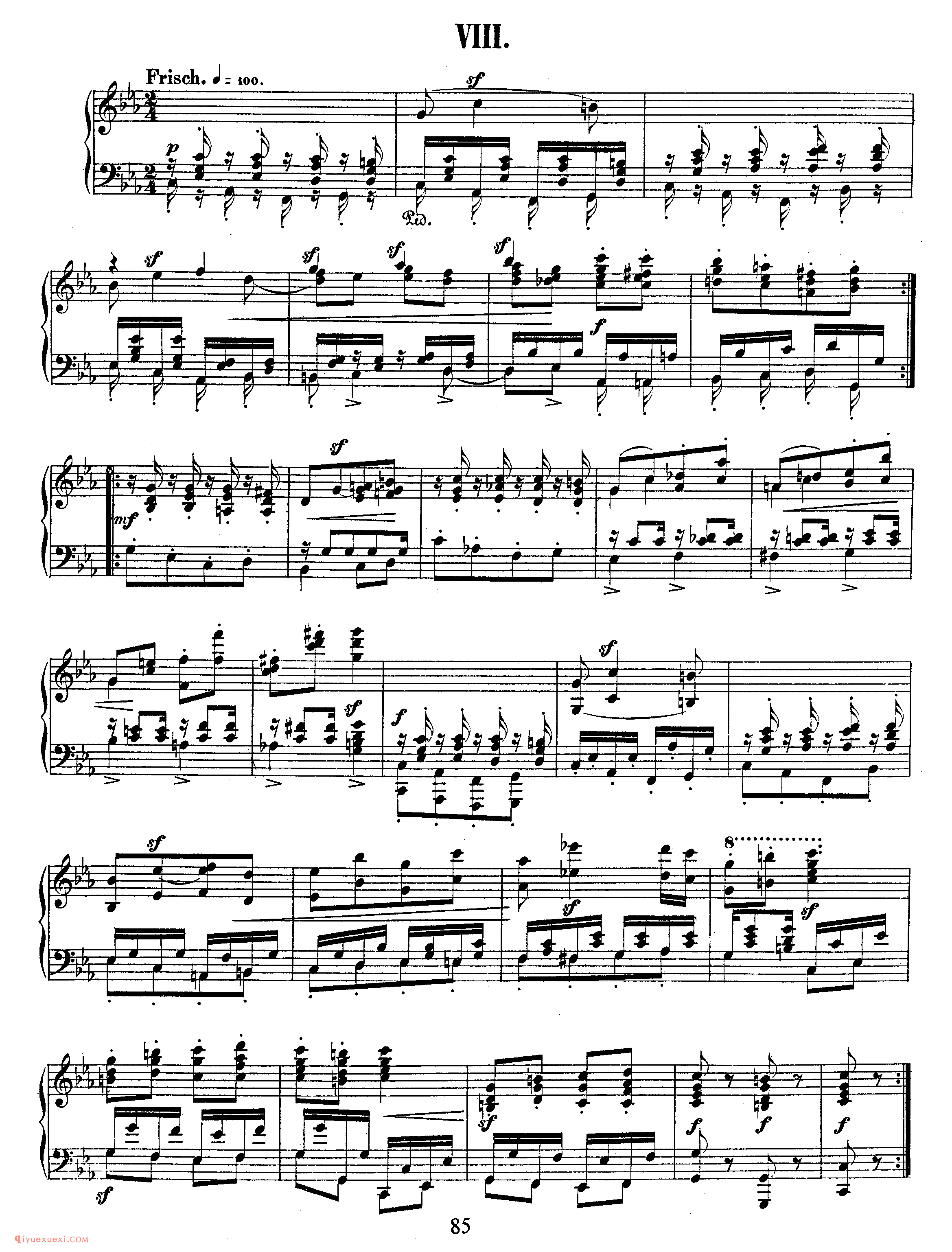 舒曼《大卫同盟舞曲》作品6_Schumann Davidsbundlertanze Op.6_舒曼钢琴谱