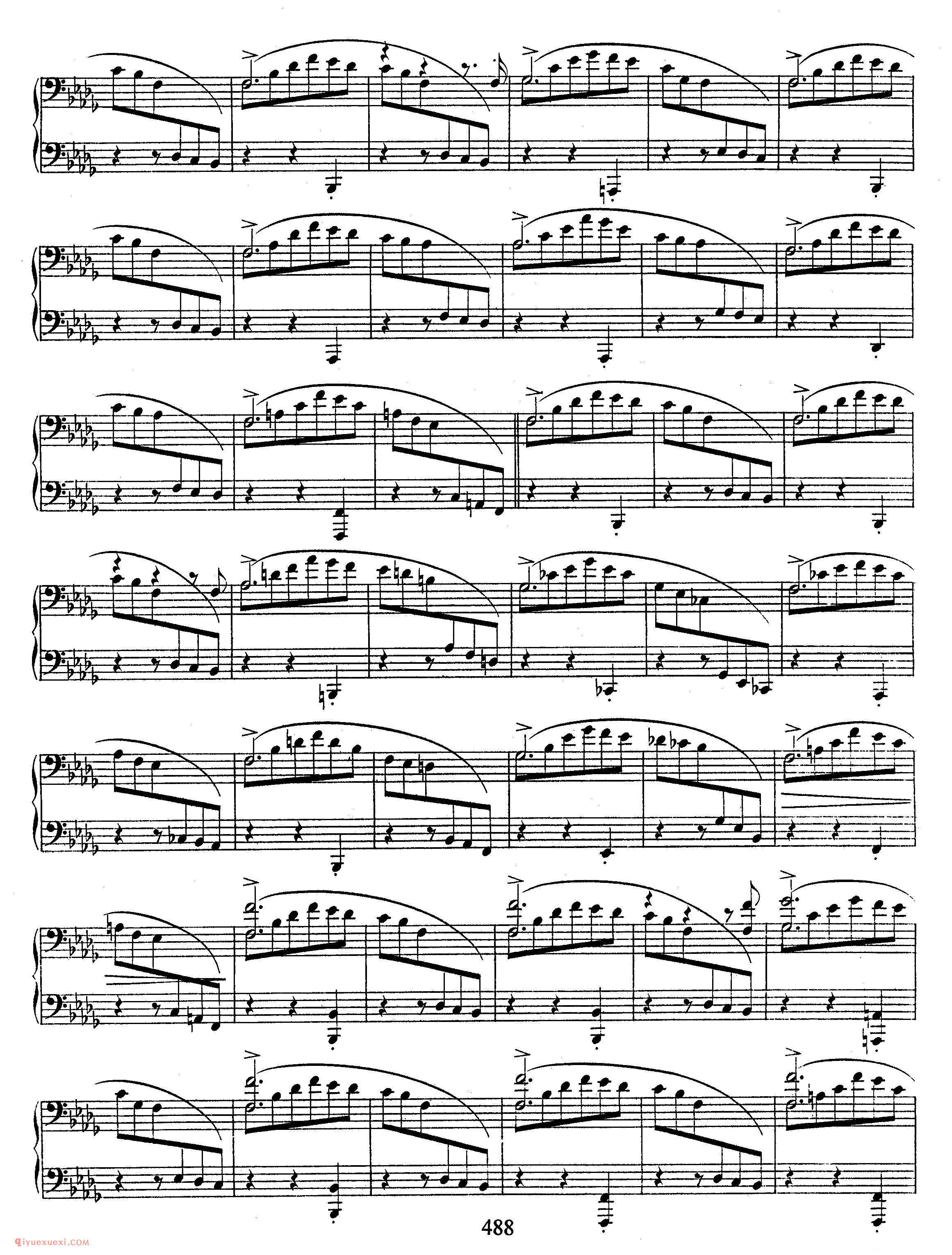 舒曼《夜曲》作品23_Schumann Nachtstucke Op.23_舒曼钢琴谱