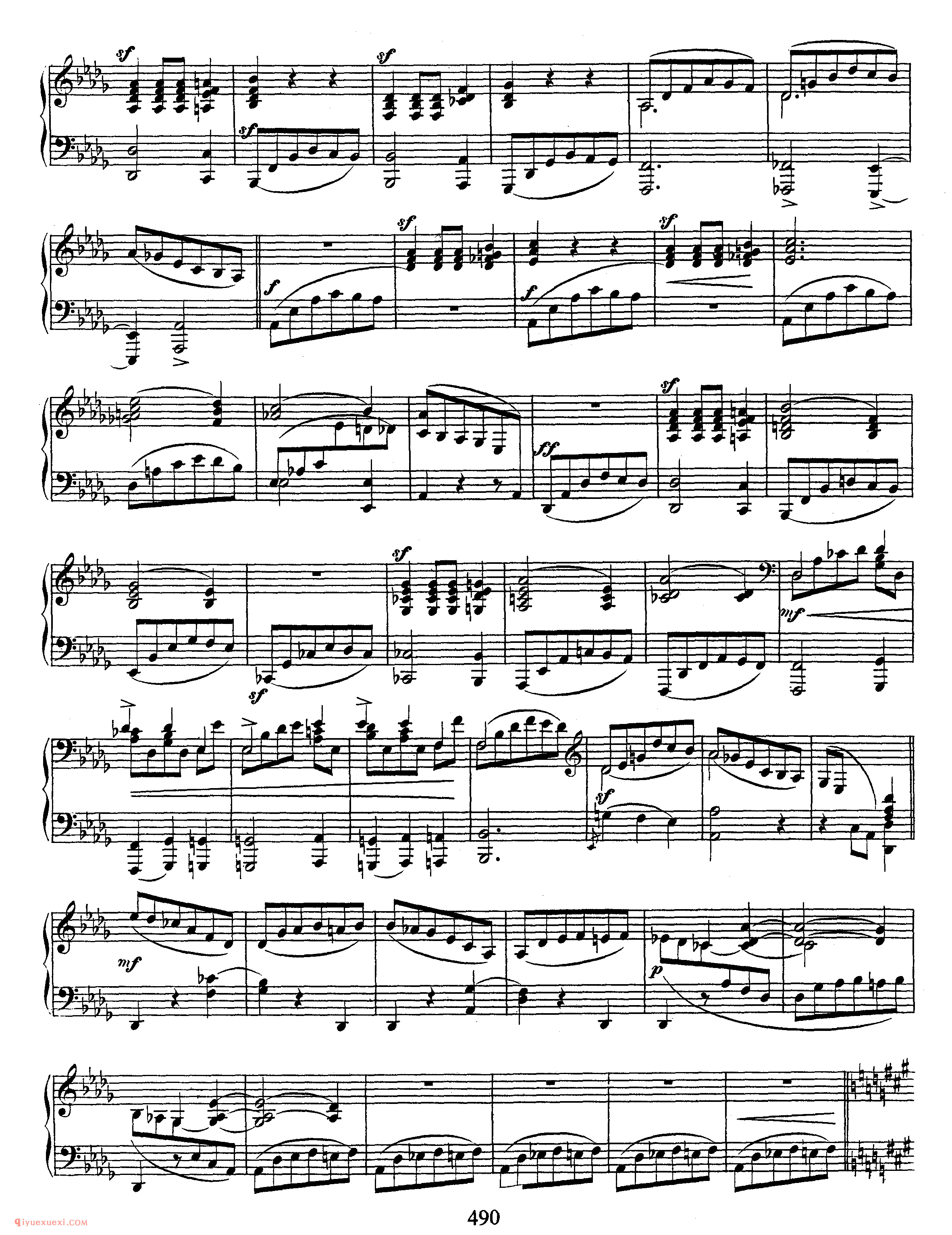 舒曼《夜曲》作品23_Schumann Nachtstucke Op.23_舒曼钢琴谱