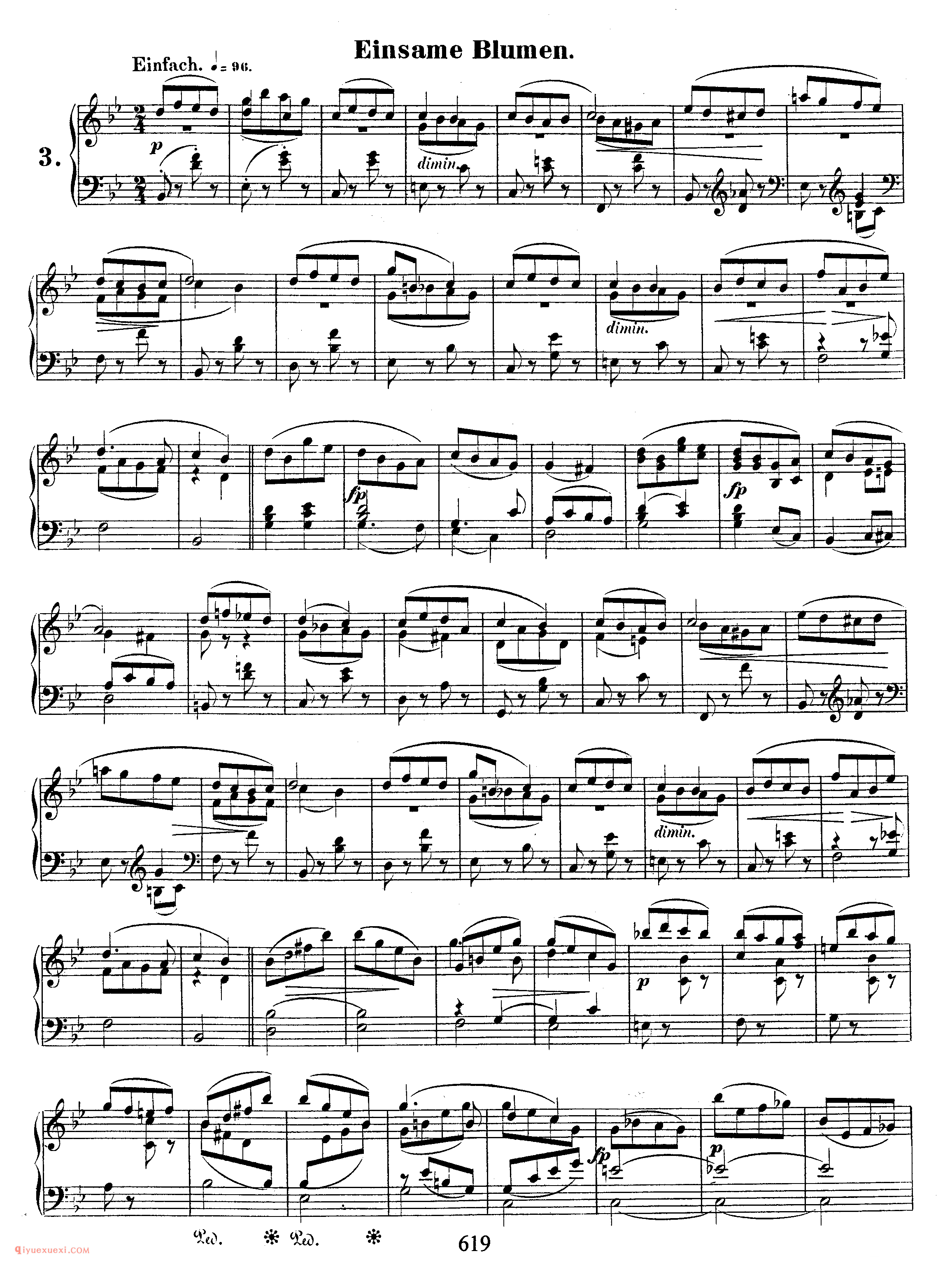 舒曼《森林情境》作品82_Schumann Waldszenen Op.82_舒曼钢琴谱