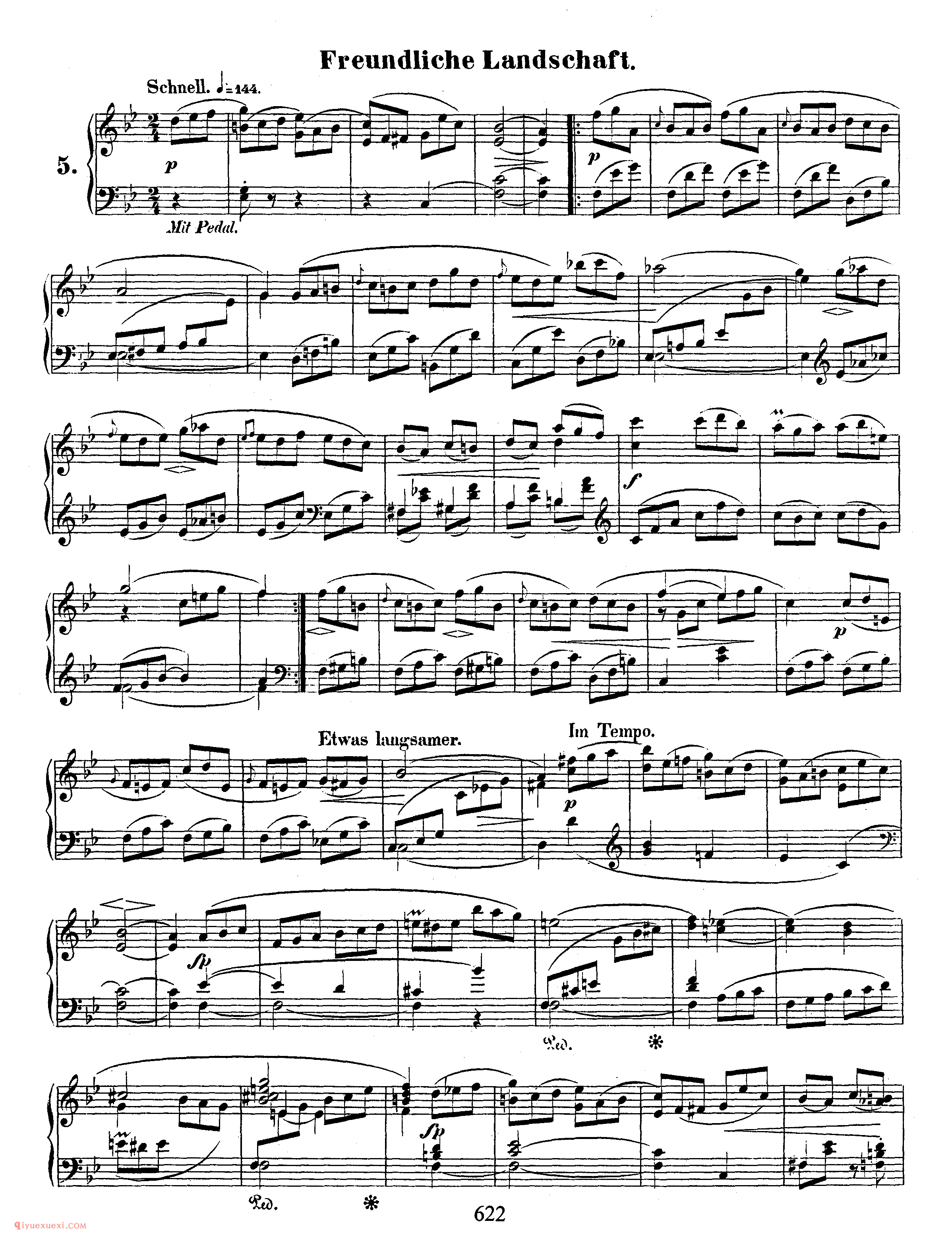 舒曼《森林情境》作品82_Schumann Waldszenen Op.82_舒曼钢琴谱
