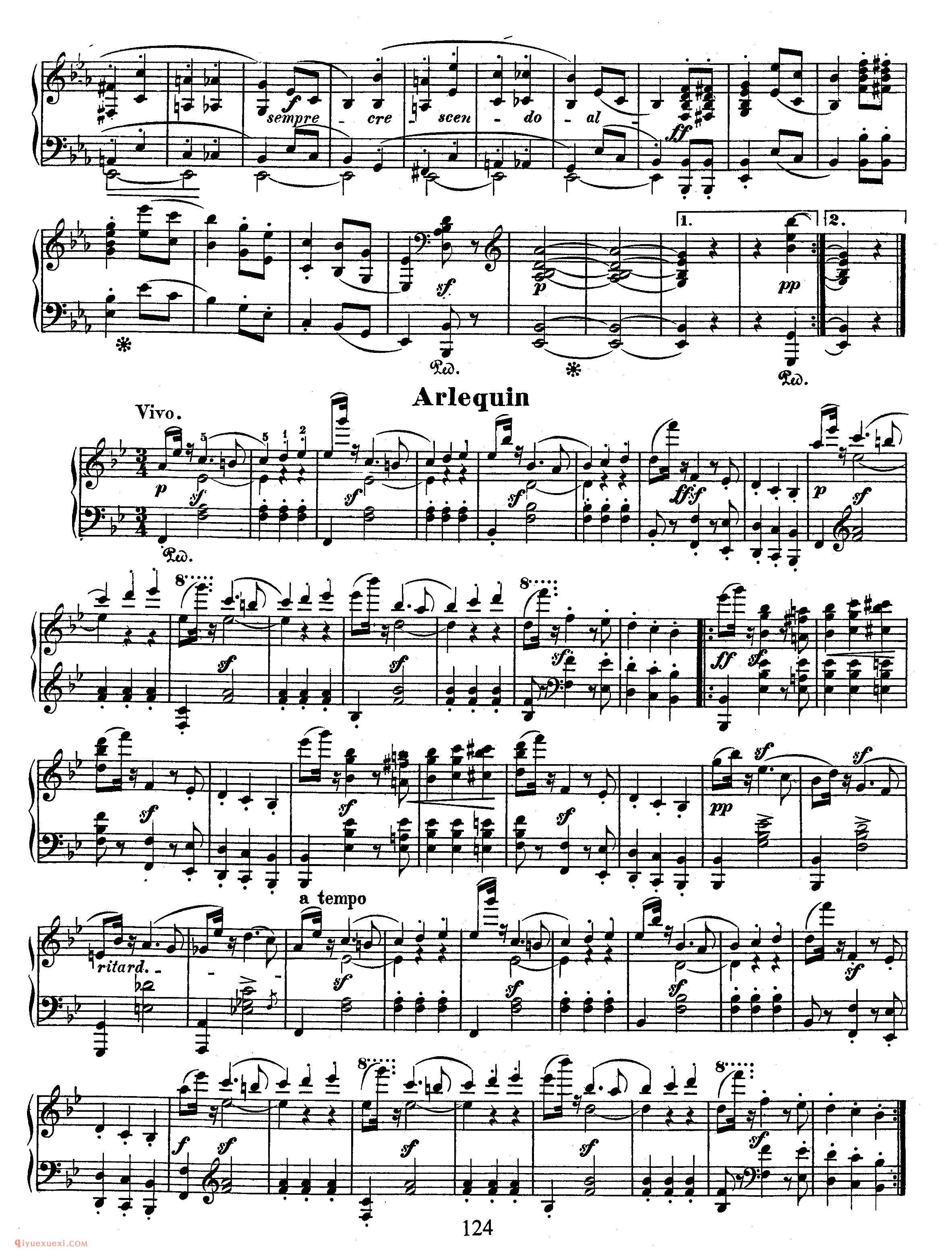 舒曼《狂欢节》作品9_Schumann Carnaval Op.9_舒曼钢琴谱