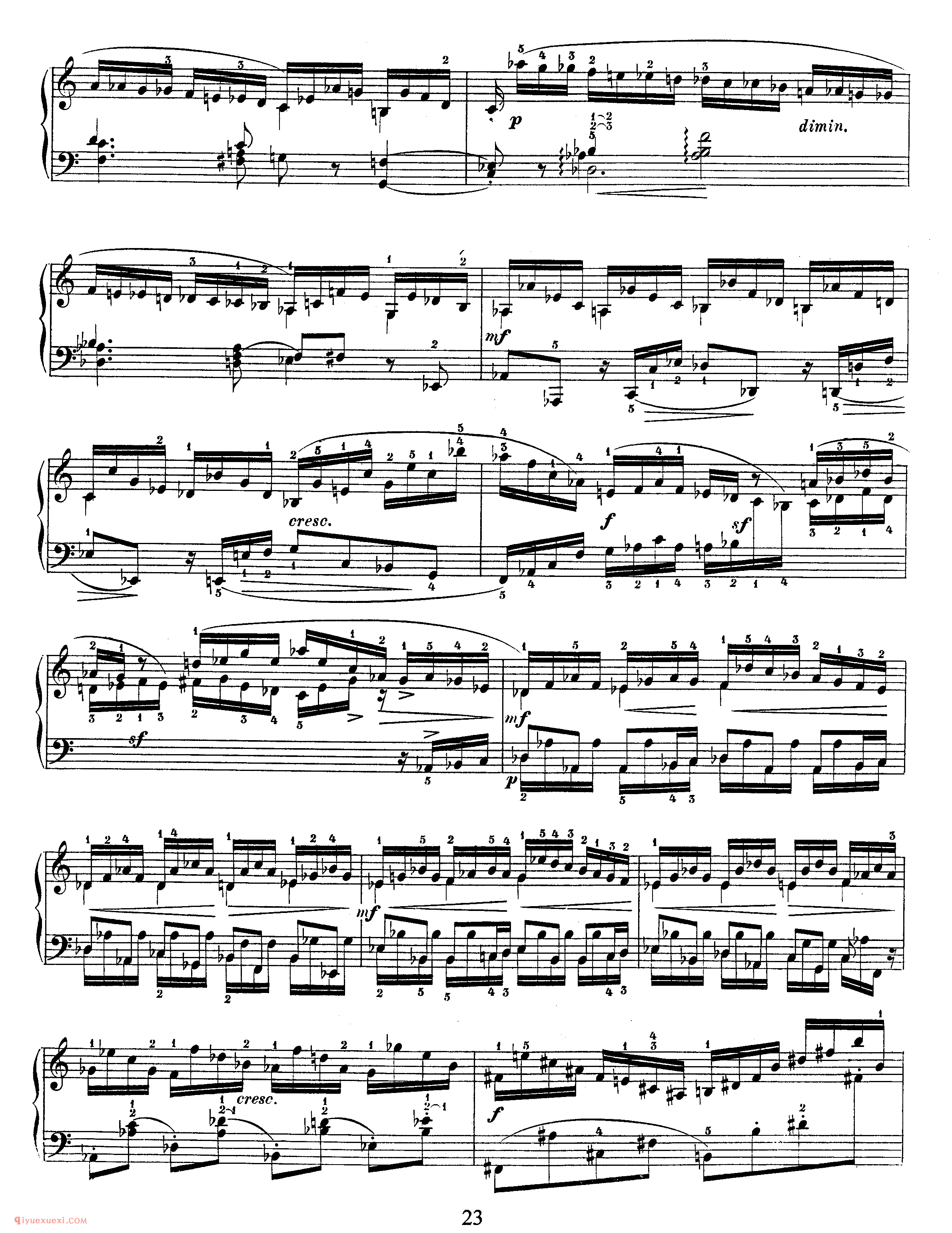 舒曼《帕格尼尼随想曲主题练习曲》作品3_Schumann Etudes after Paganini Caprices Op.3_舒曼钢琴谱